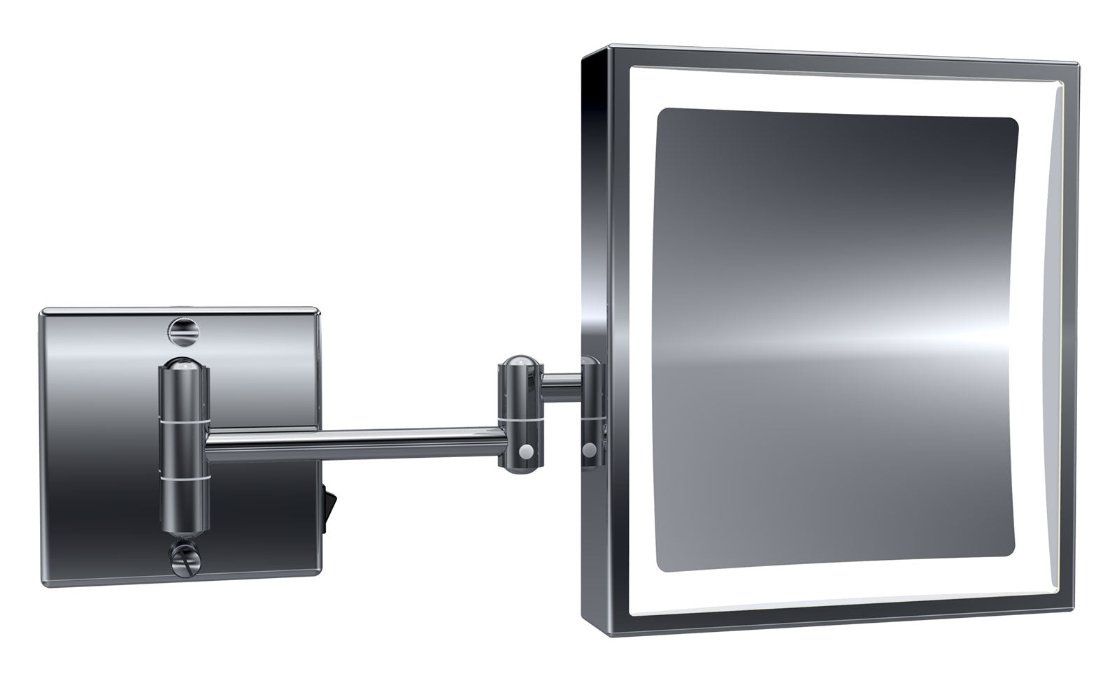 polished chrome mirror