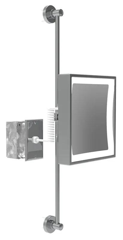 polished chrome mirror
