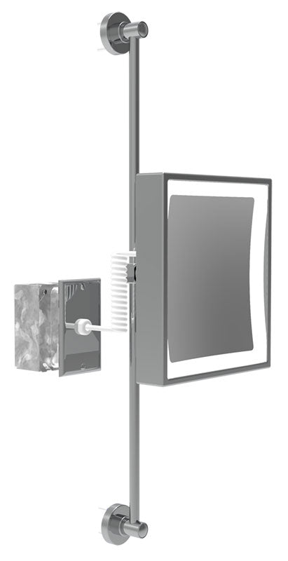 polished chrome mirror