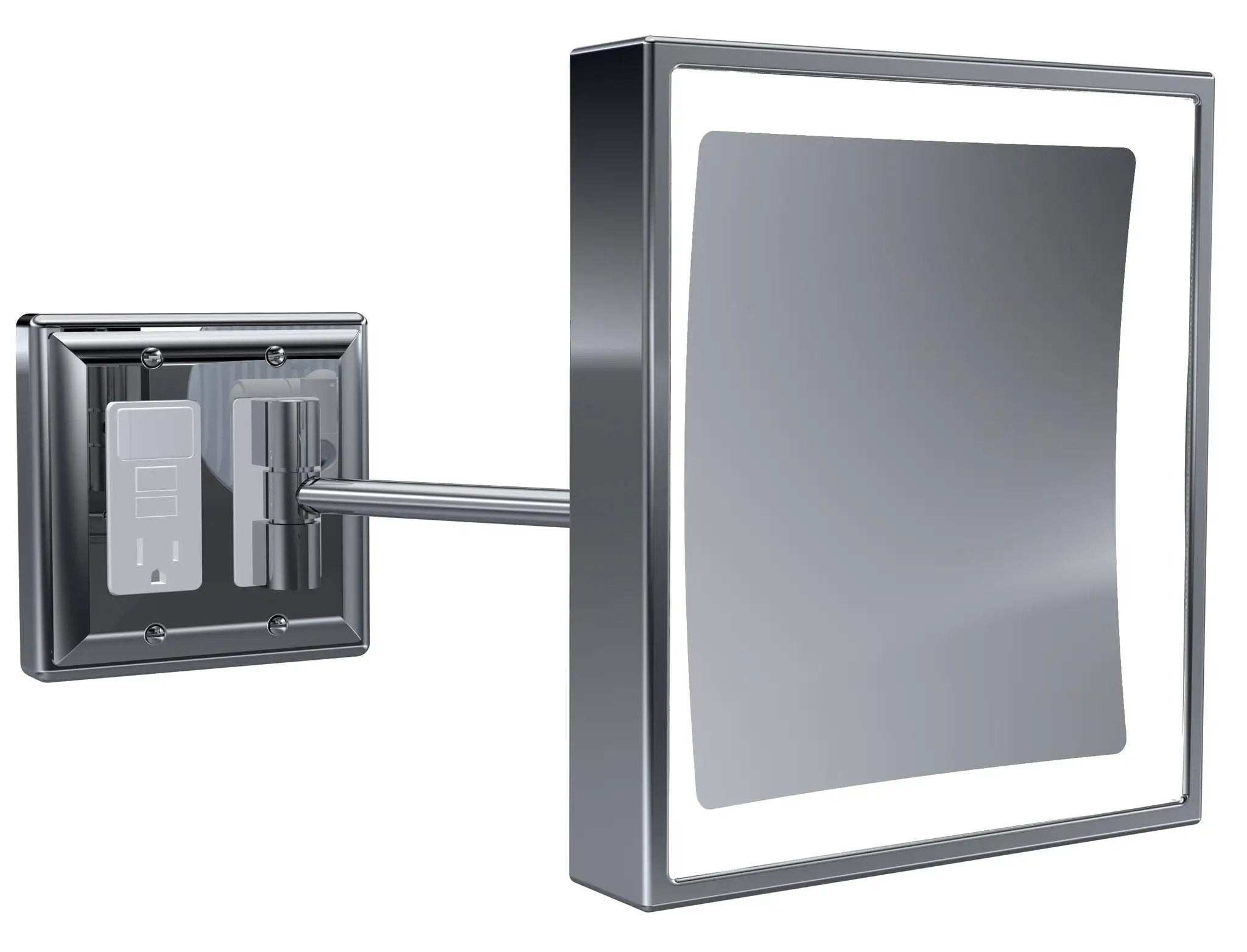 polished chrome mirror