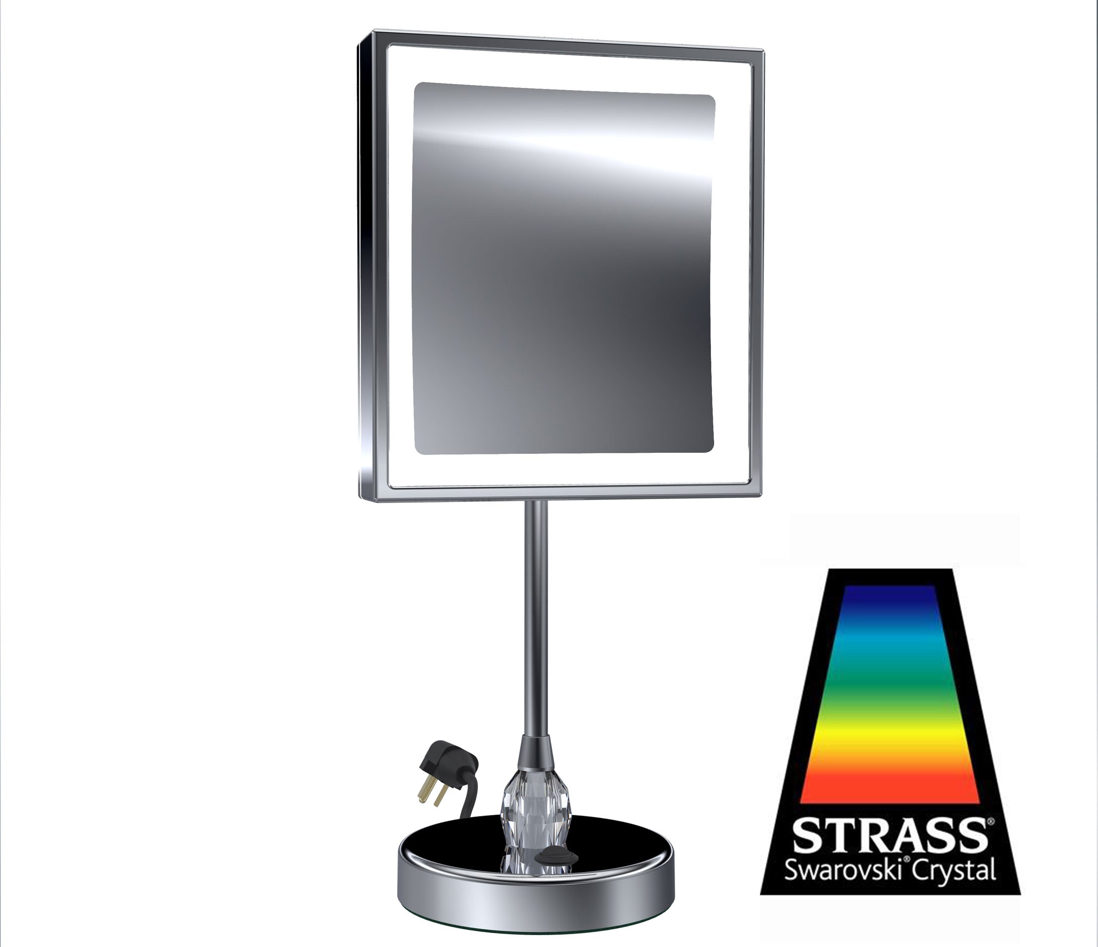 polished chrome mirror