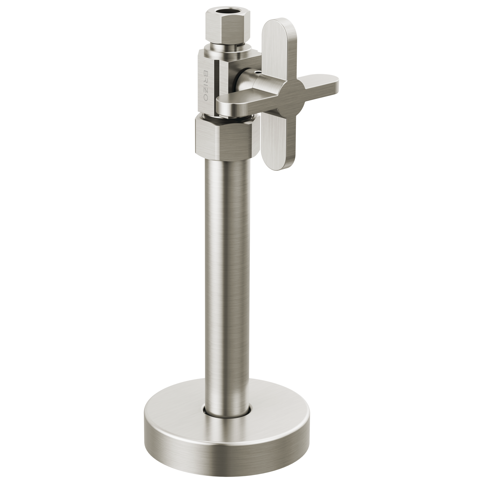 brushed nickel supply stop valve