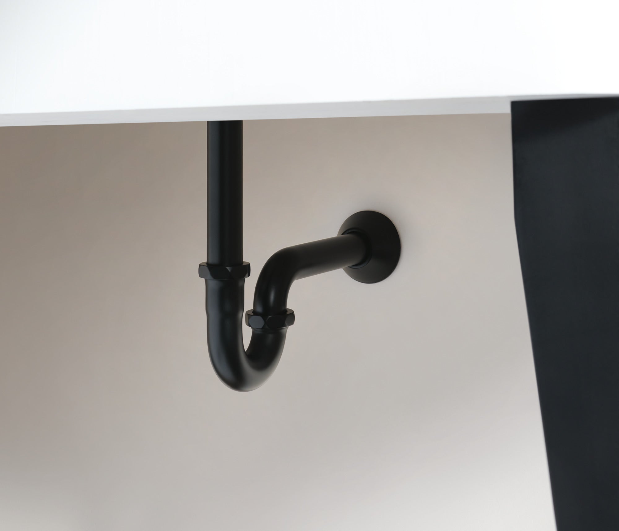 matte black p-trap