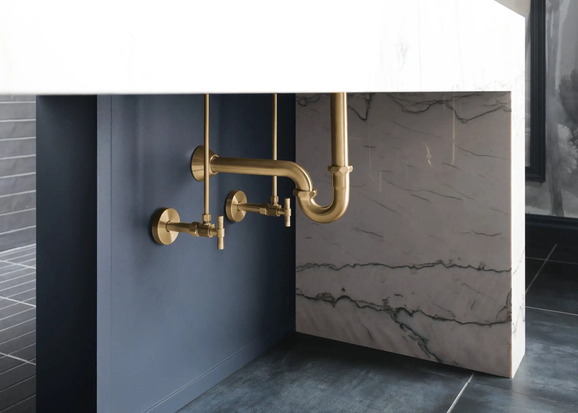 luxe gold supply stop valve