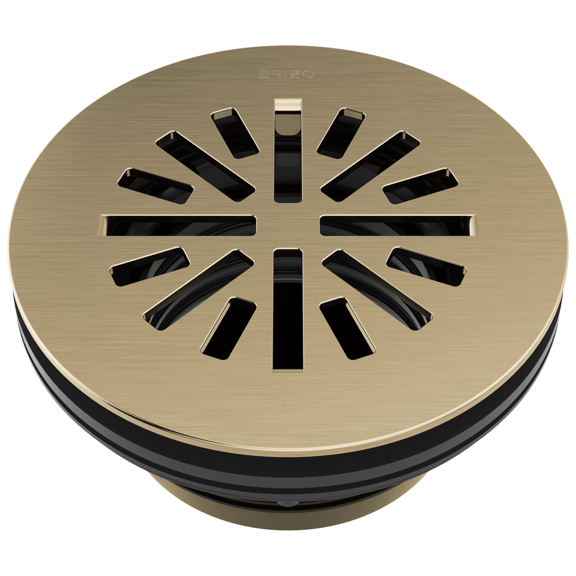 luxe gold shower drain