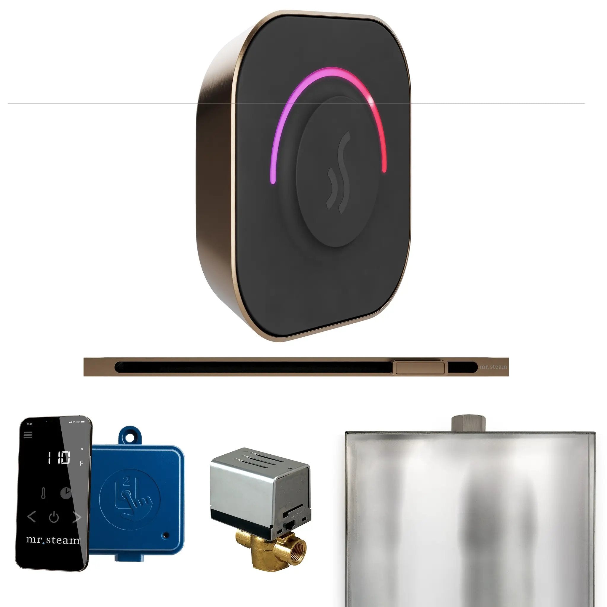 Mr Steam ButlerTouch Steam Shower Control Package with TempoTouch Control and Linear Steamhead by Mr Steam