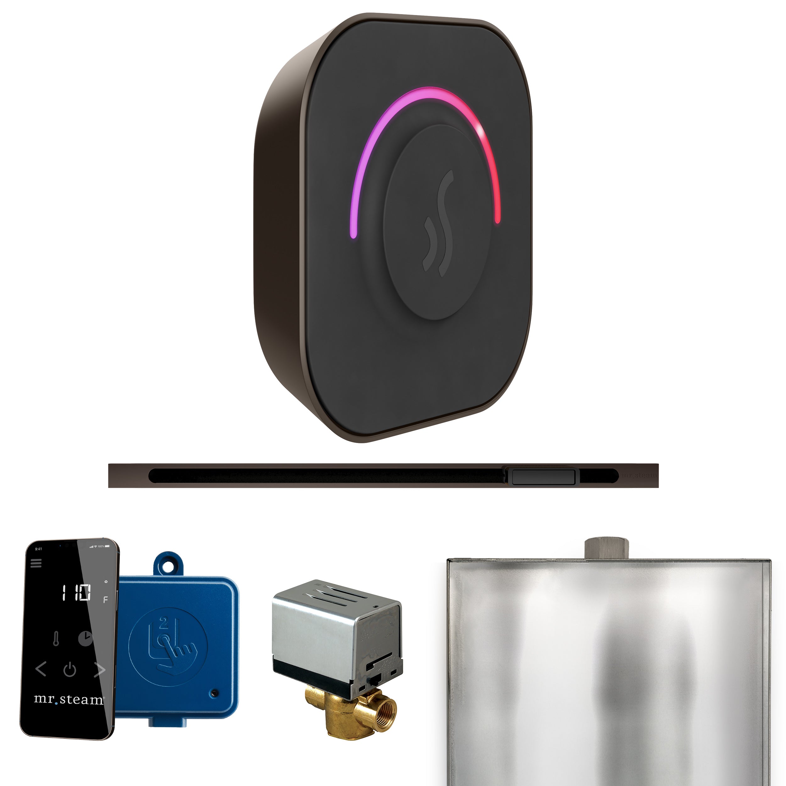 Mr Steam ButlerTouch Steam Shower Control Package with TempoTouch Control and Linear Steamhead