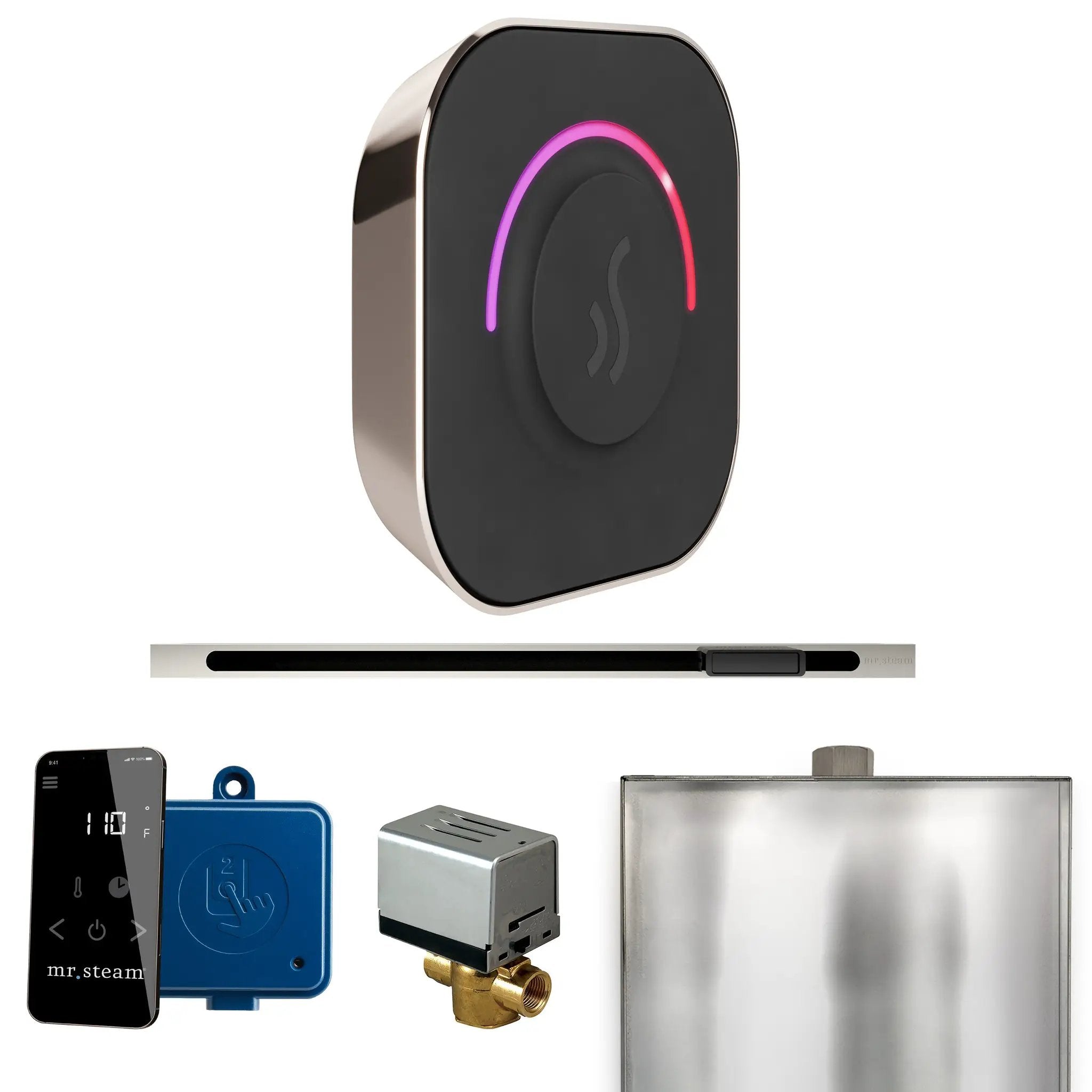 Mr Steam ButlerTouch Steam Shower Control Package with TempoTouch Control and Linear Steamhead by Mr Steam