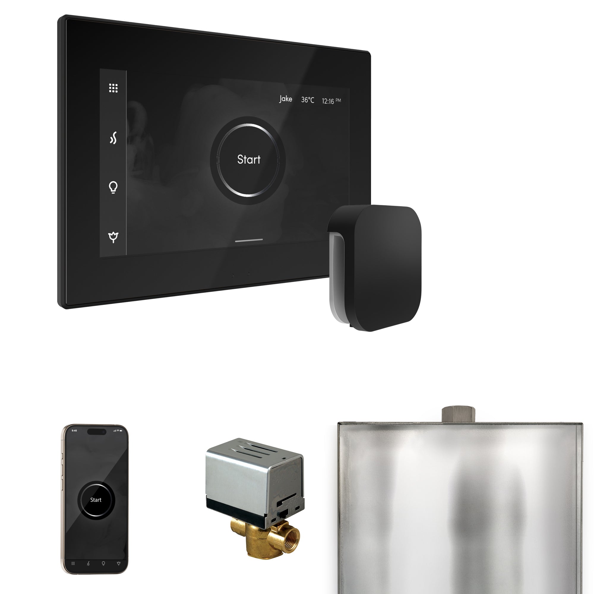 Mr Steam XButler Steam Shower Control Package with iSteamX Control and Steamhead
