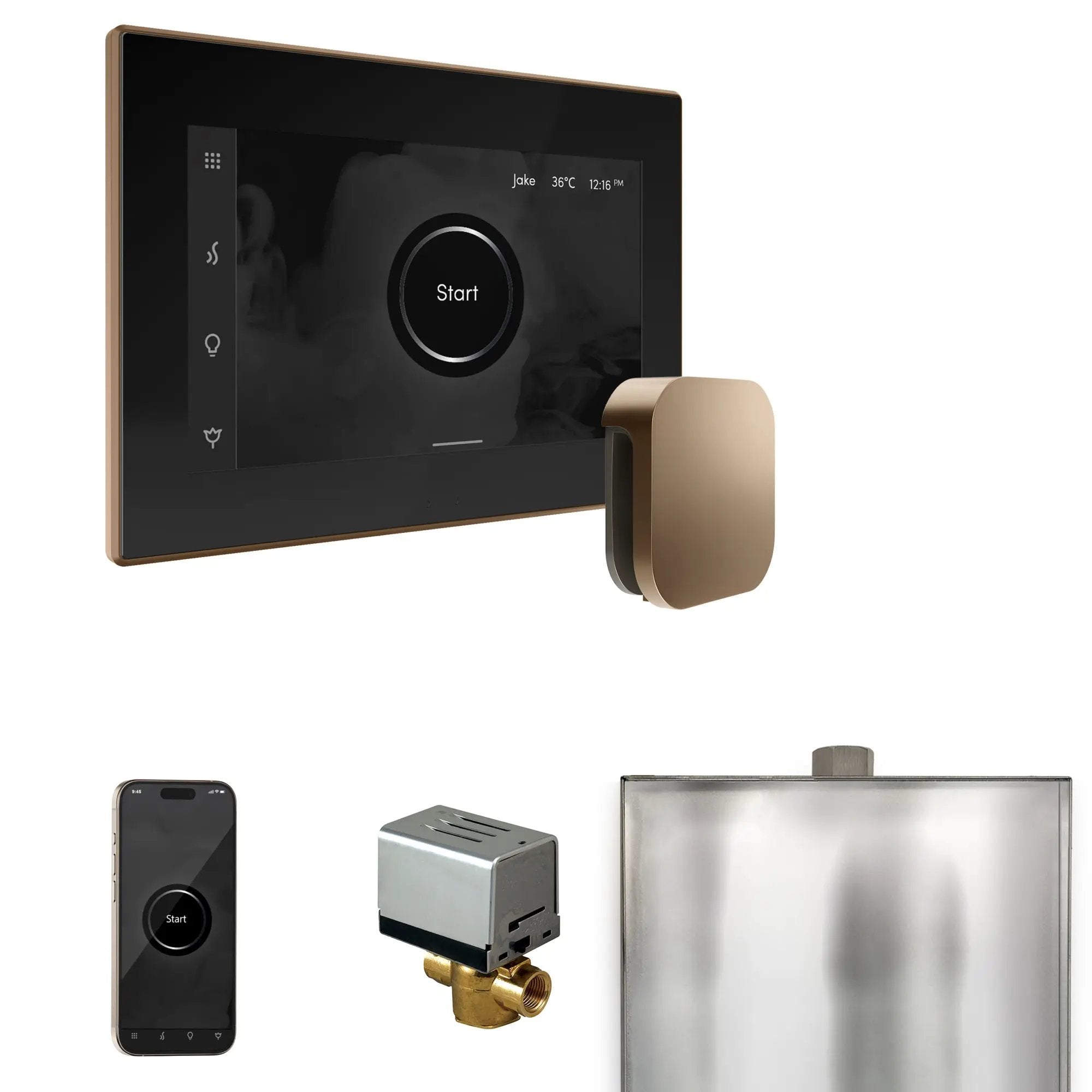 Mr Steam XButler Steam Shower Control Package with iSteamX Control and Steamhead by Mr Steam