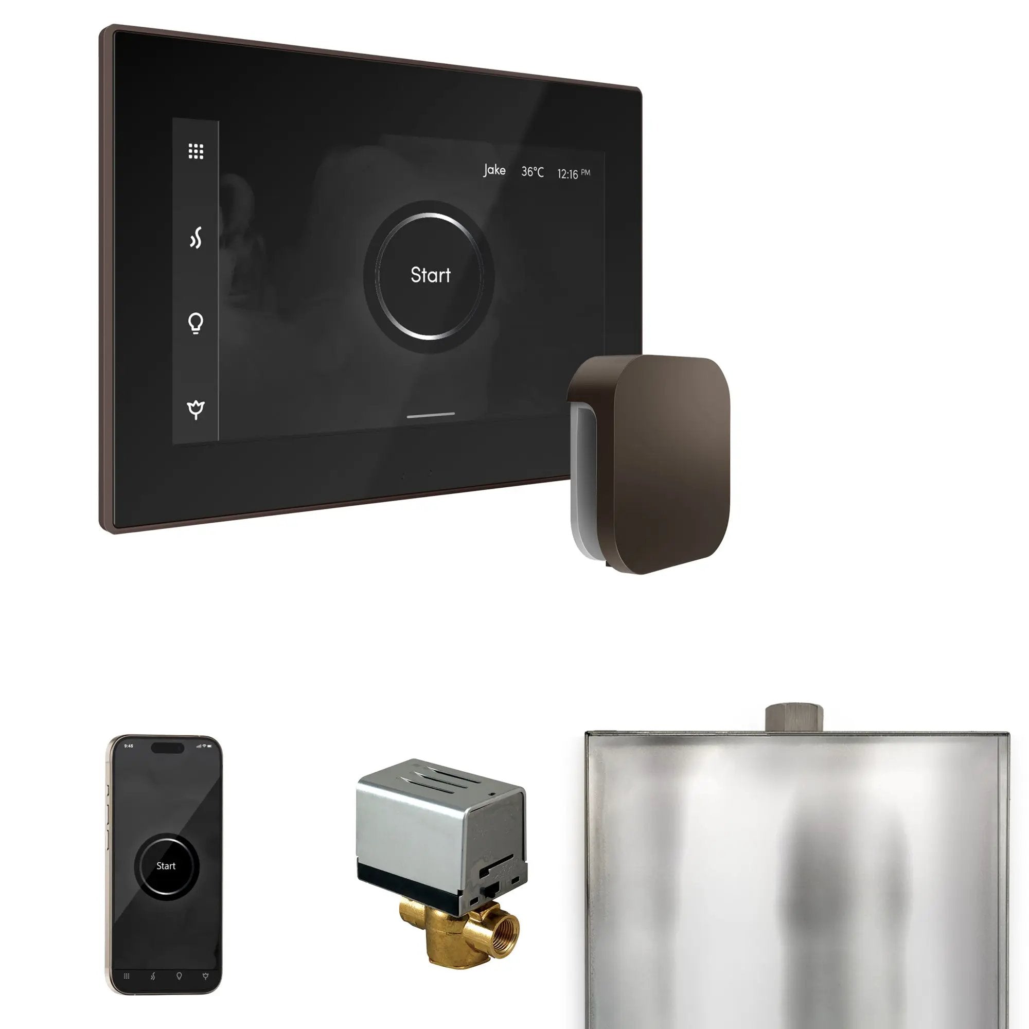 Mr Steam XButler Steam Shower Control Package with iSteamX Control and Steamhead by Mr Steam