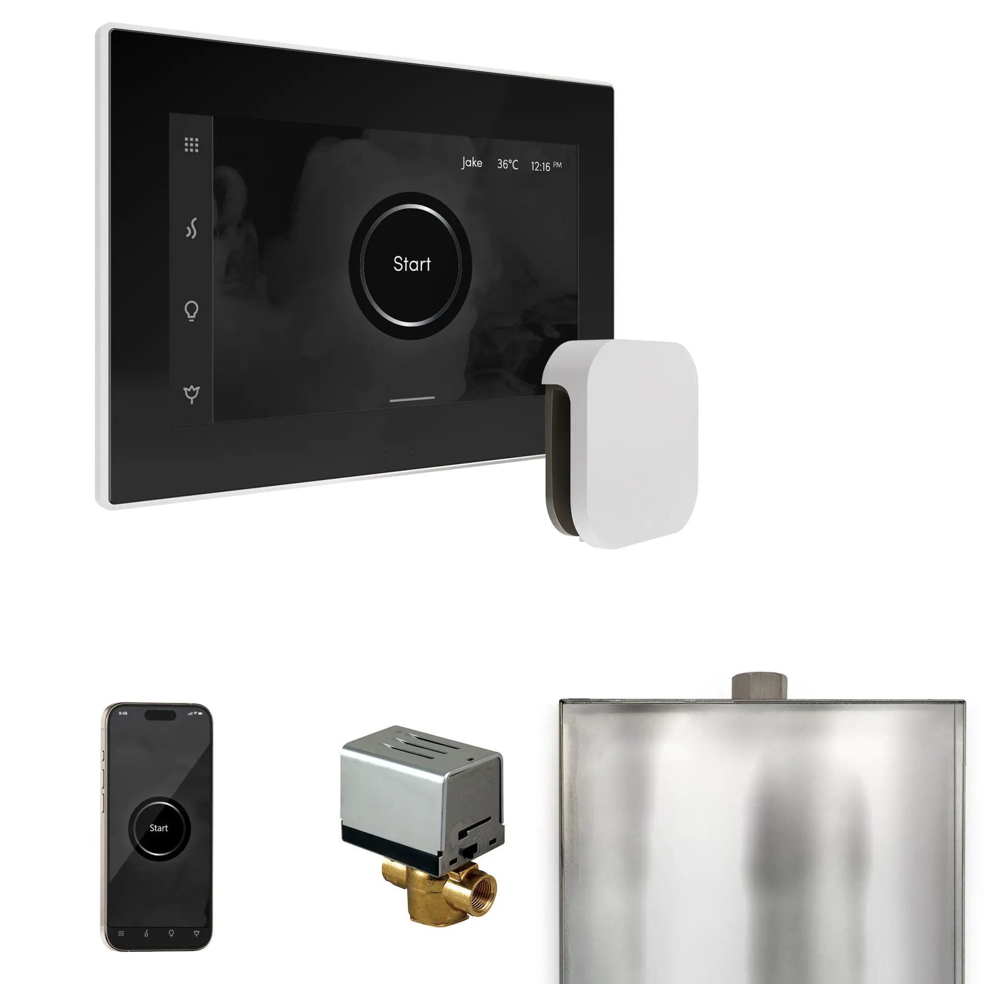 Mr Steam XButler Steam Shower Control Package with iSteamX Control and Steamhead by Mr Steam