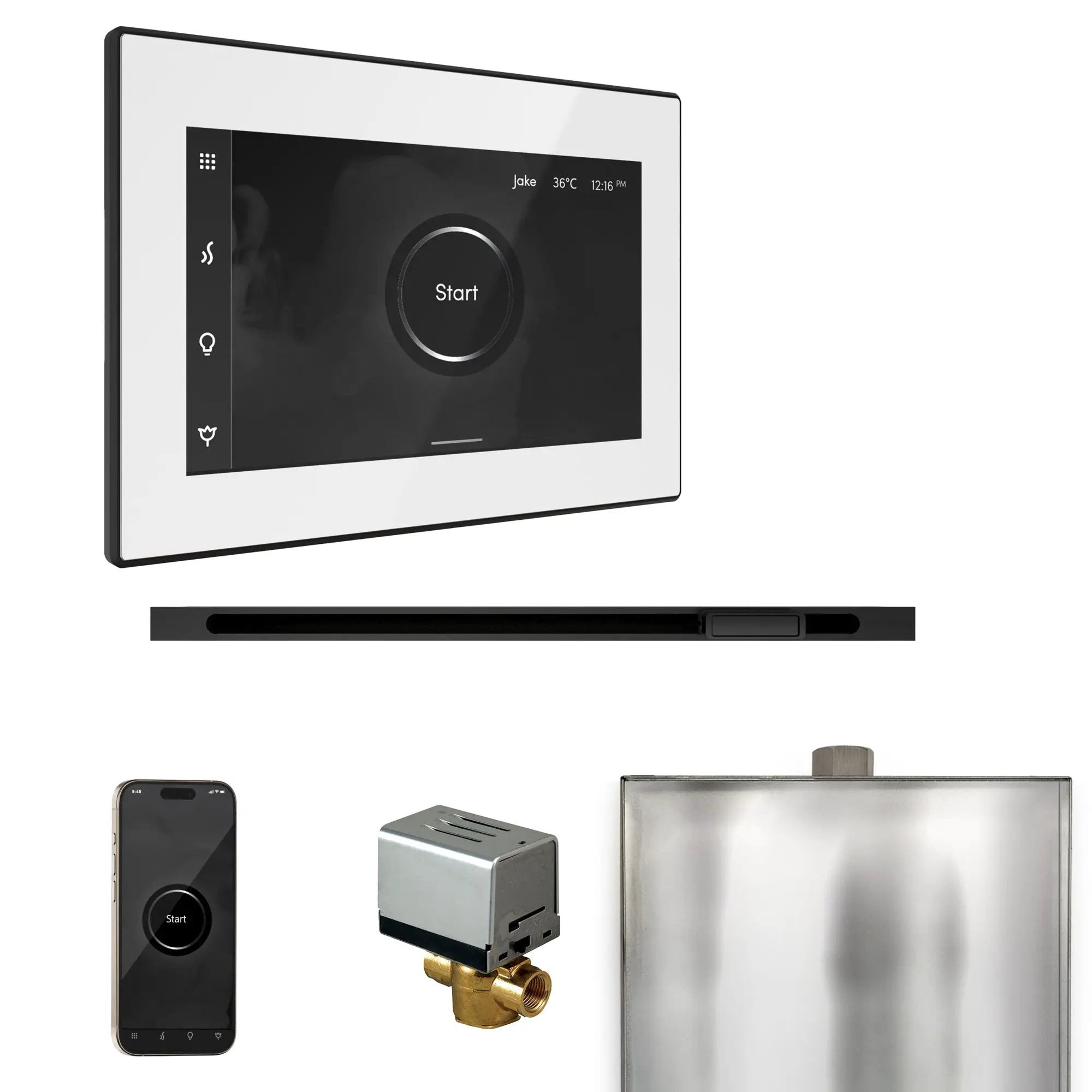 Mr Steam XButler Steam Shower Control Package with iSteamX Control and Linear Steamhead by Mr Steam