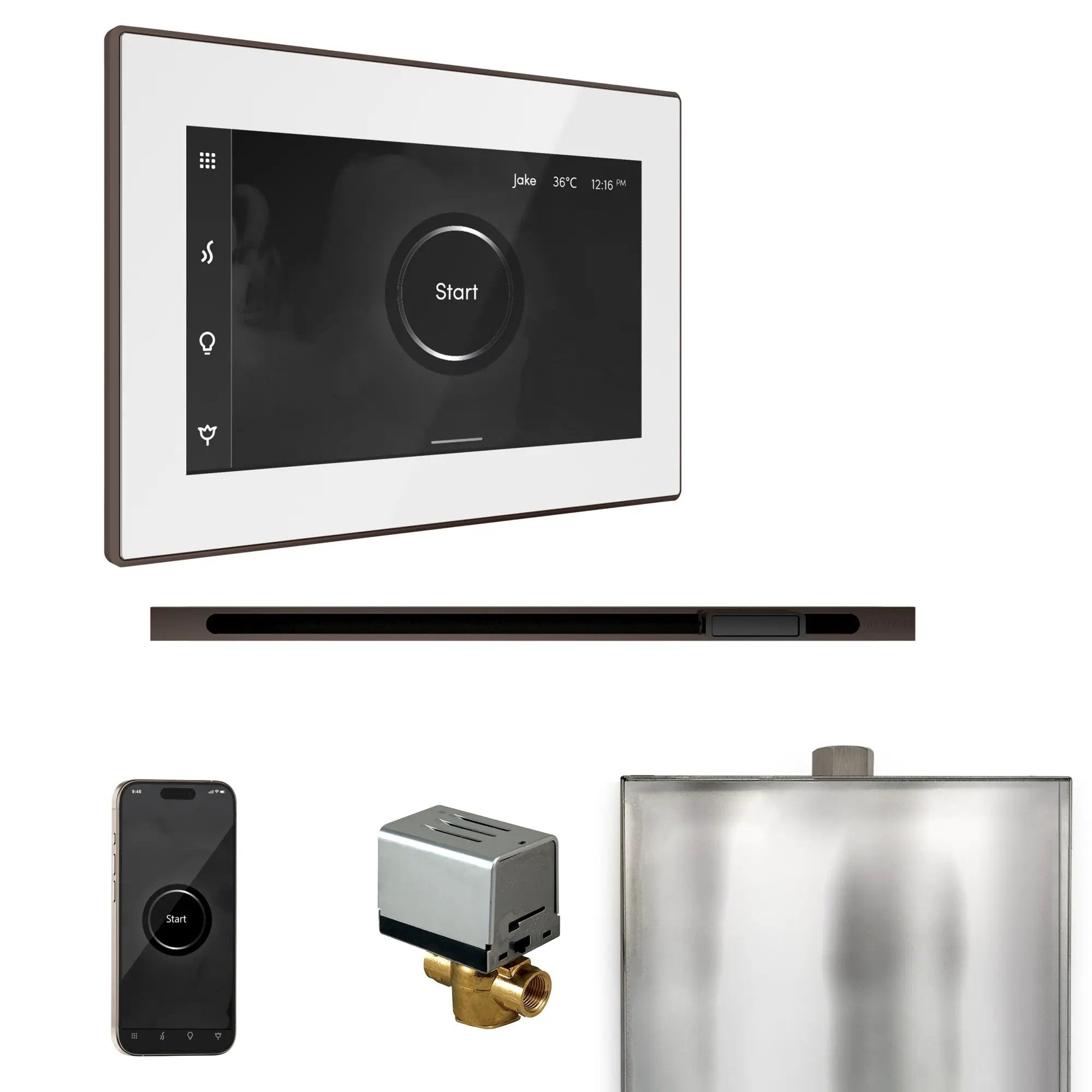 Mr Steam XButler Steam Shower Control Package with iSteamX Control and Linear Steamhead by Mr Steam