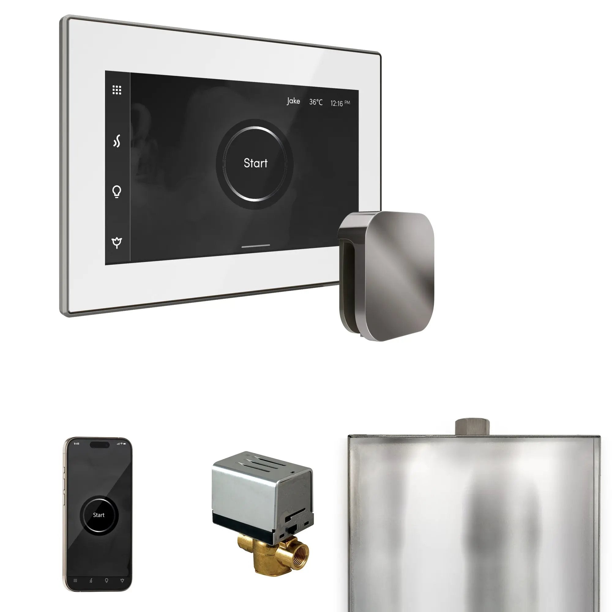 Mr Steam XButler Steam Shower Control Package with iSteamX Control and Steamhead by Mr Steam