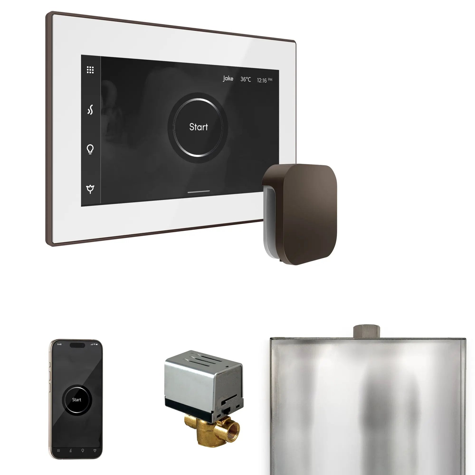 Mr Steam XButler Steam Shower Control Package with iSteamX Control and Steamhead by Mr Steam