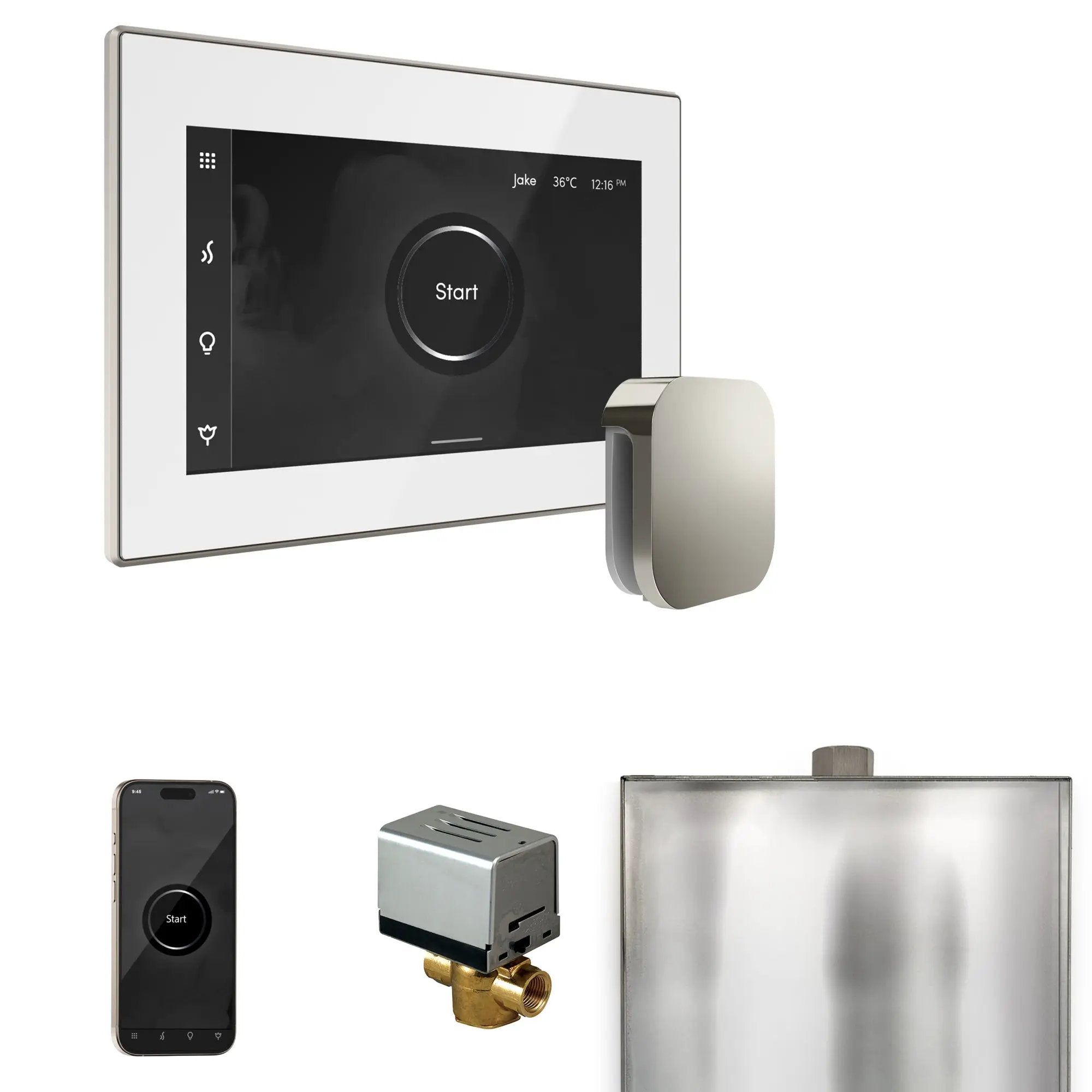 Mr Steam XButler Steam Shower Control Package with iSteamX Control and Steamhead by Mr Steam