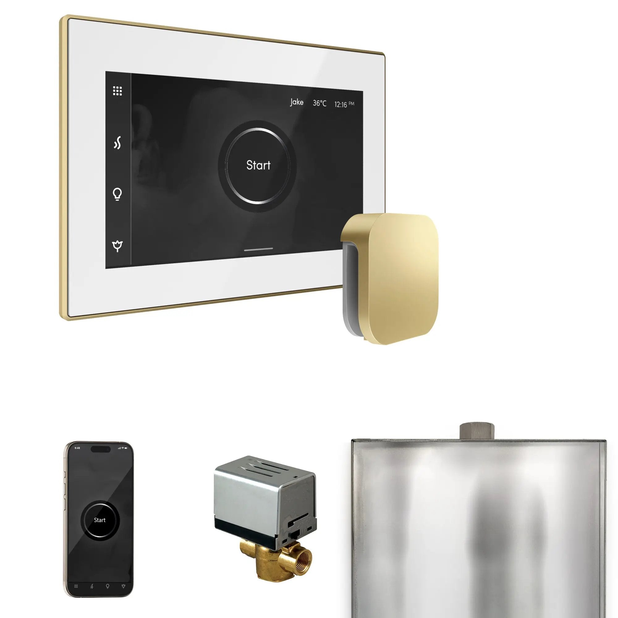 Mr Steam XButler Steam Shower Control Package with iSteamX Control and Steamhead by Mr Steam