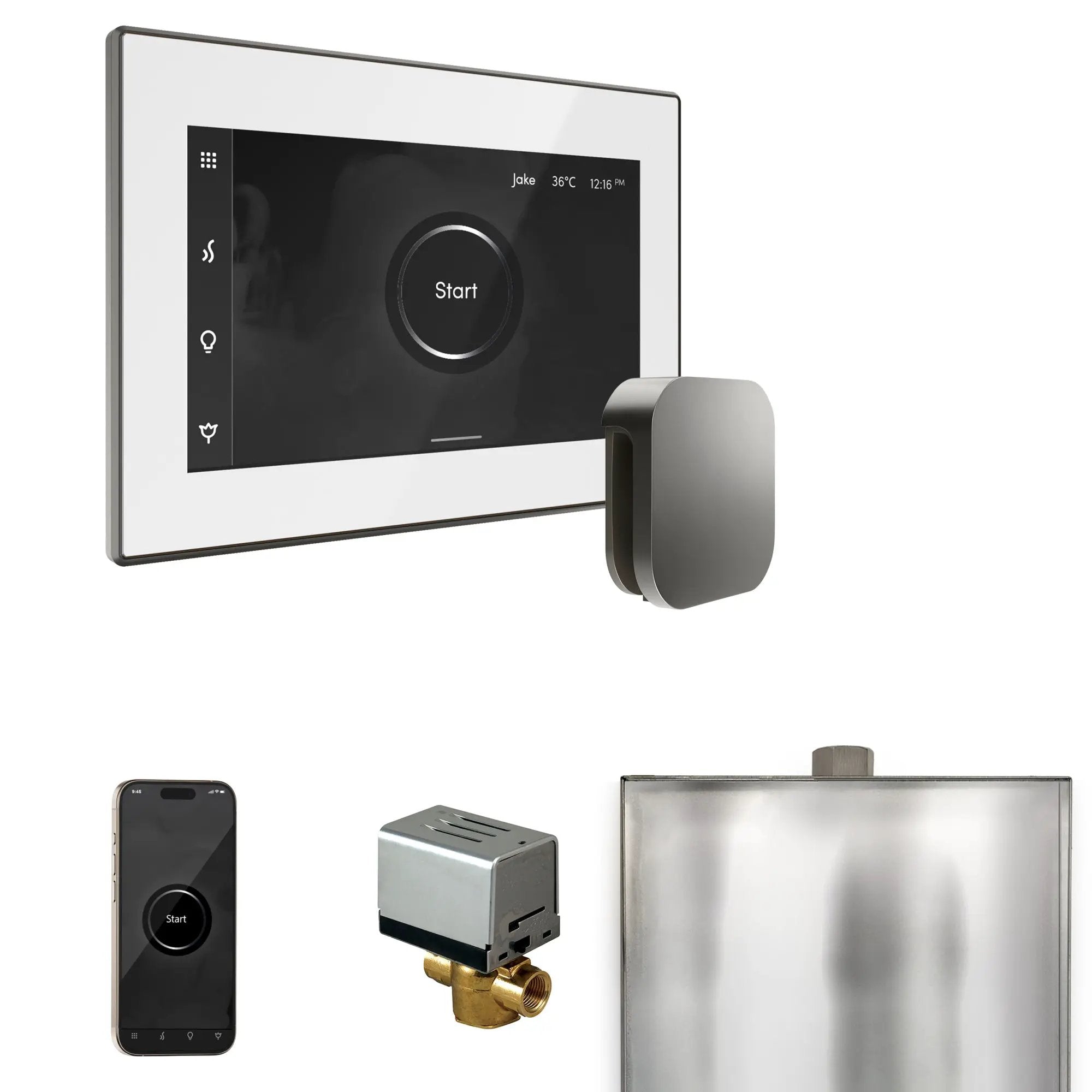 Mr Steam XButler Steam Shower Control Package with iSteamX Control and Steamhead by Mr Steam