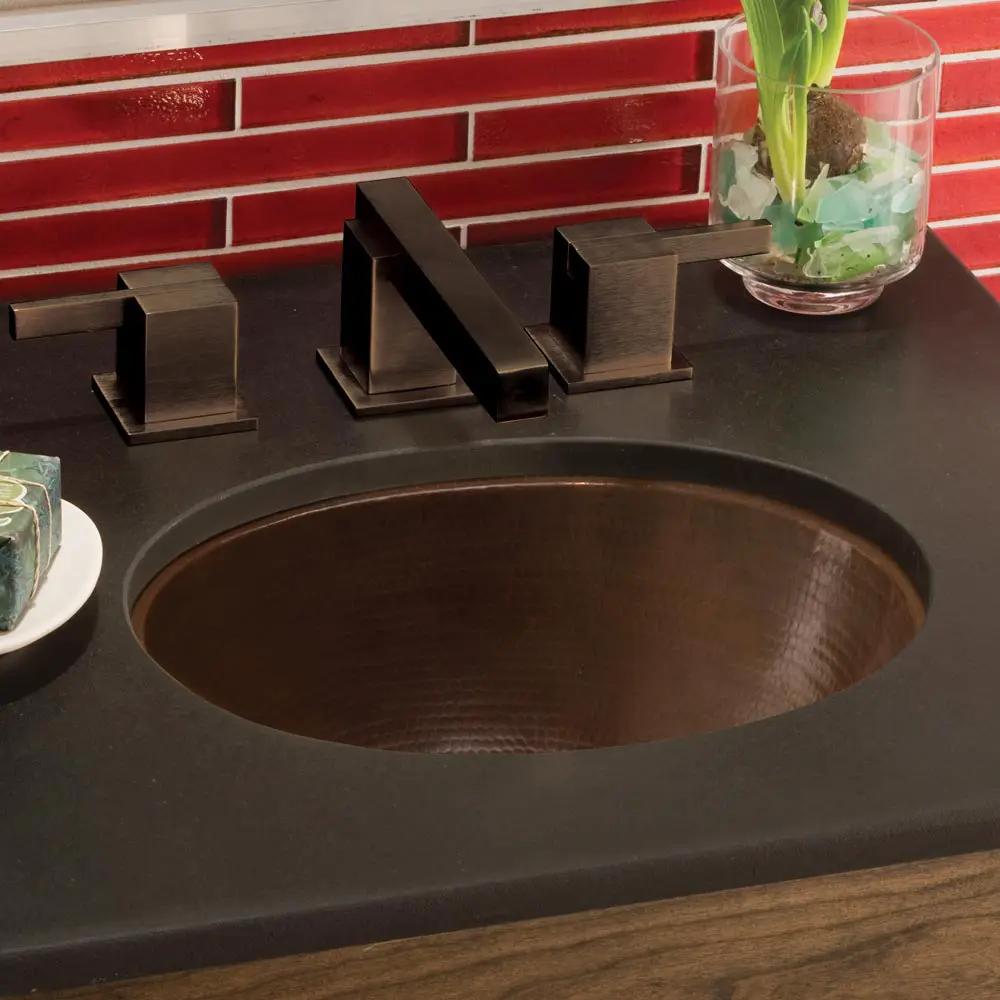 antique copper bathroom sink