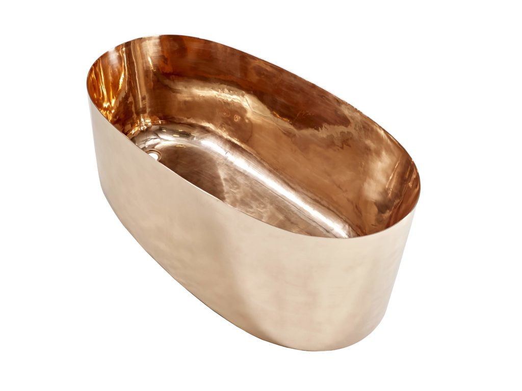 rose gold smooth tub