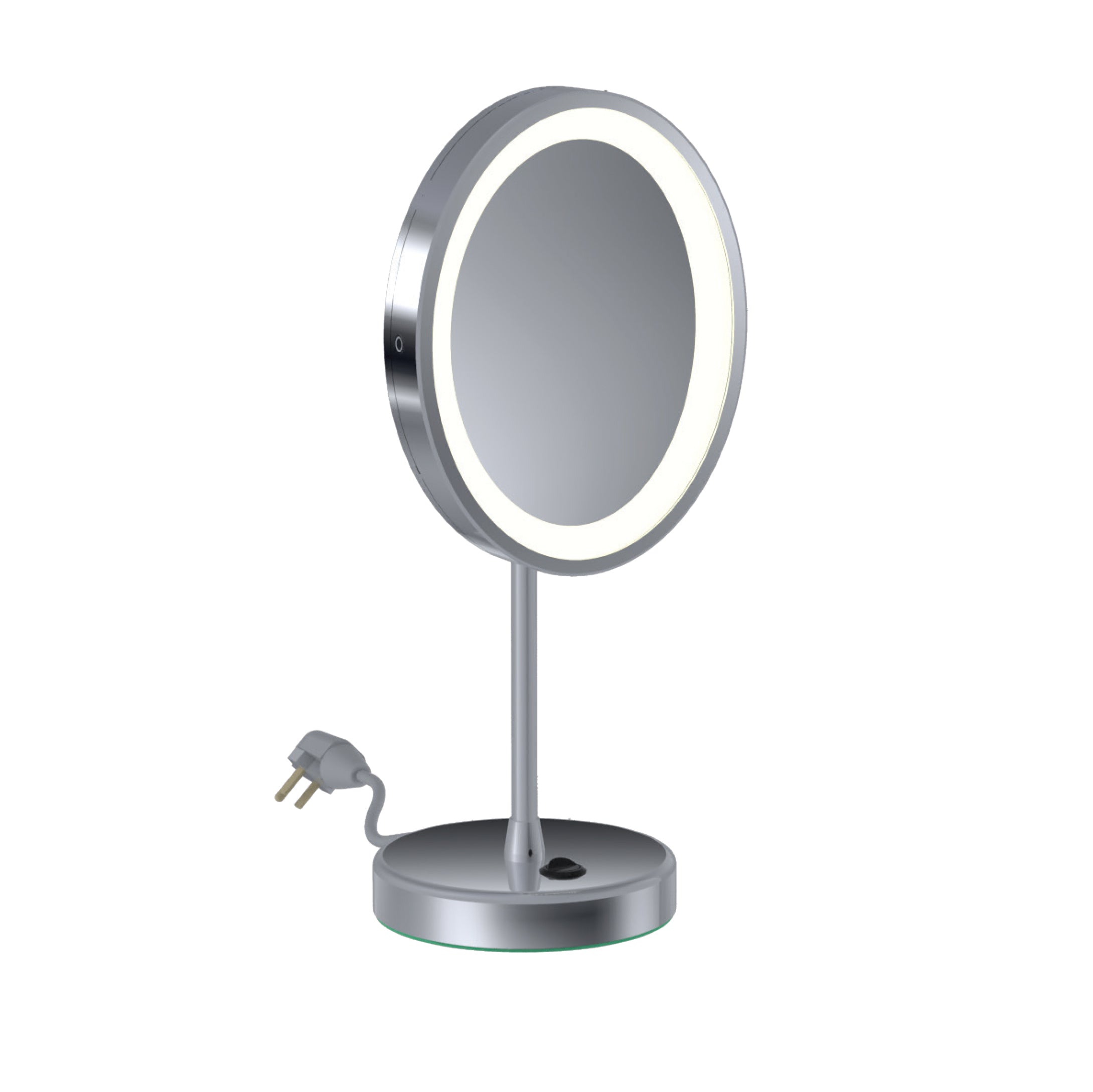 polished chrome mirror