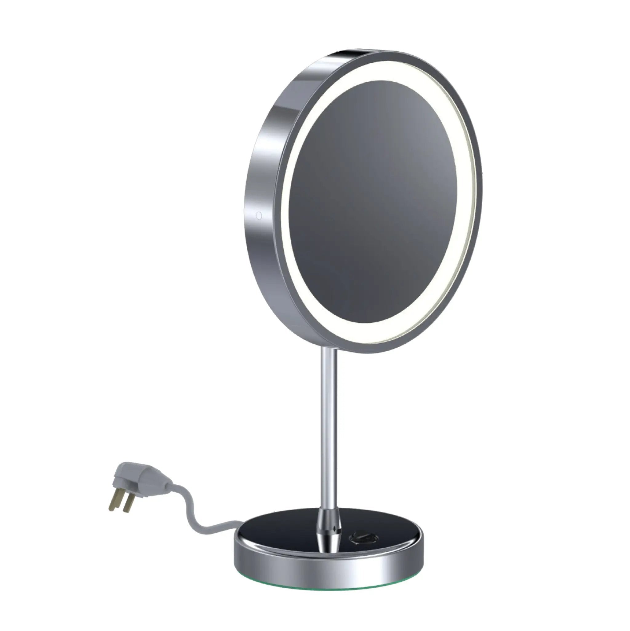 polished chrome mirror