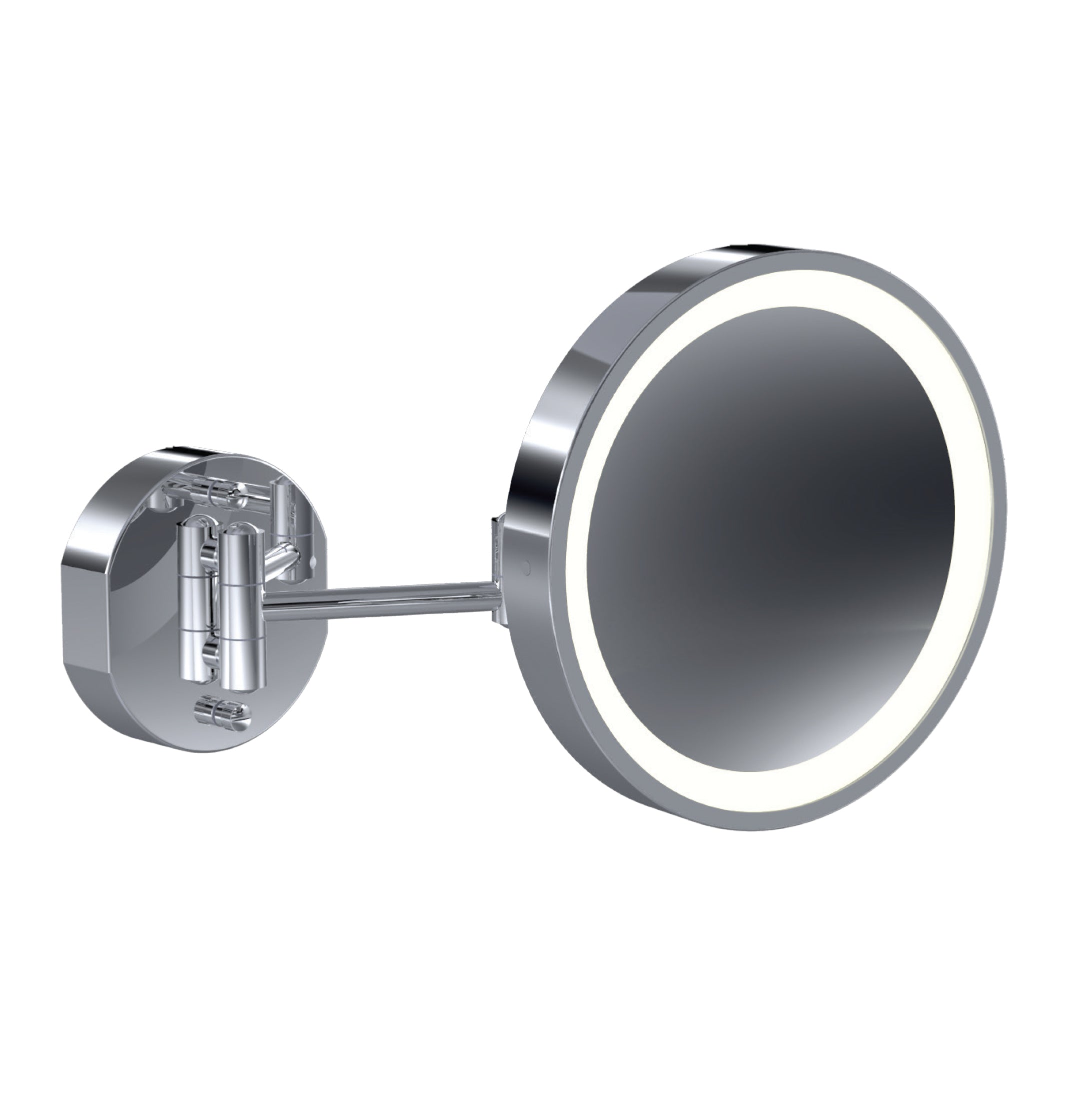 polished chrome mirror