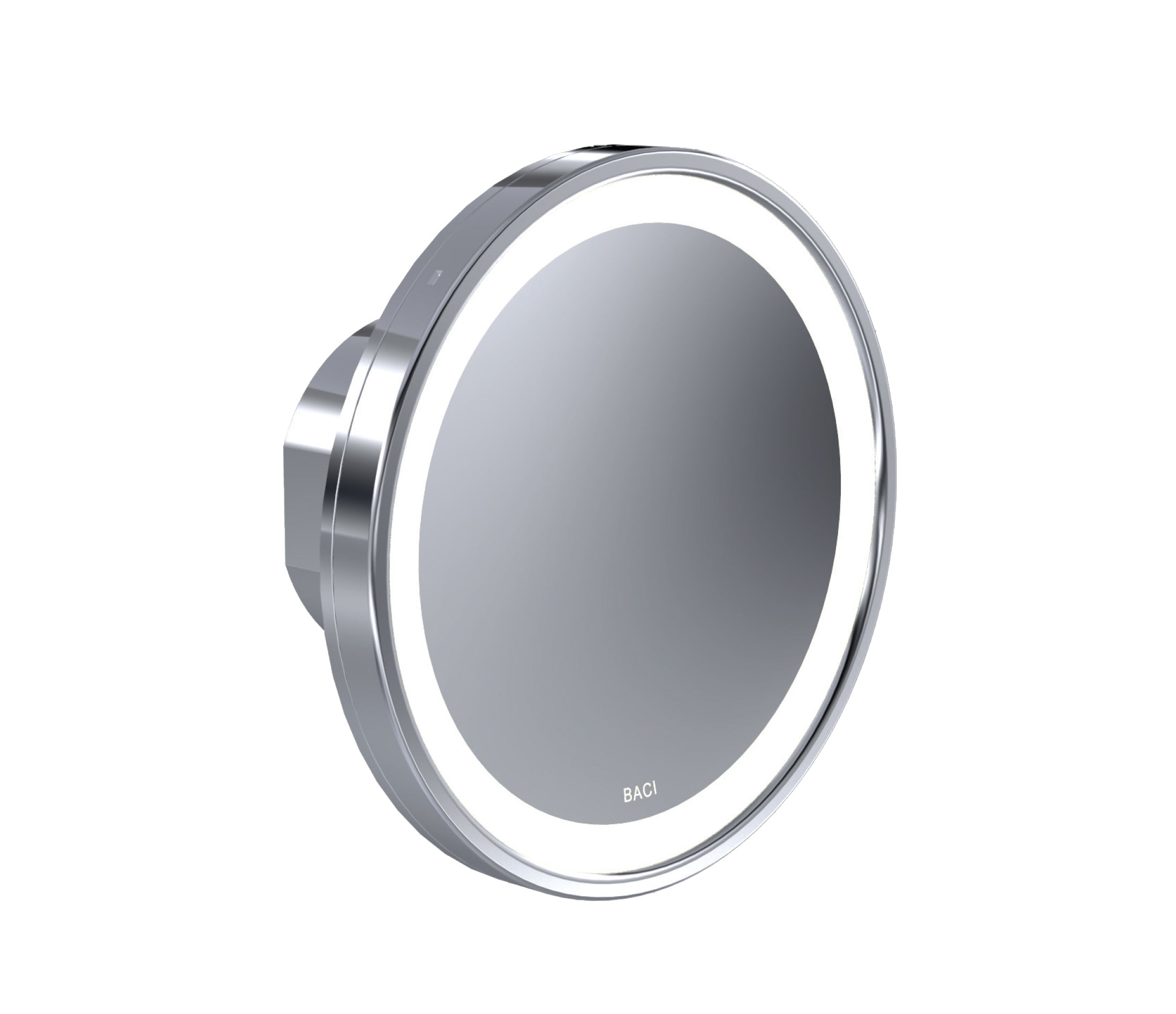 polished chrome mirror