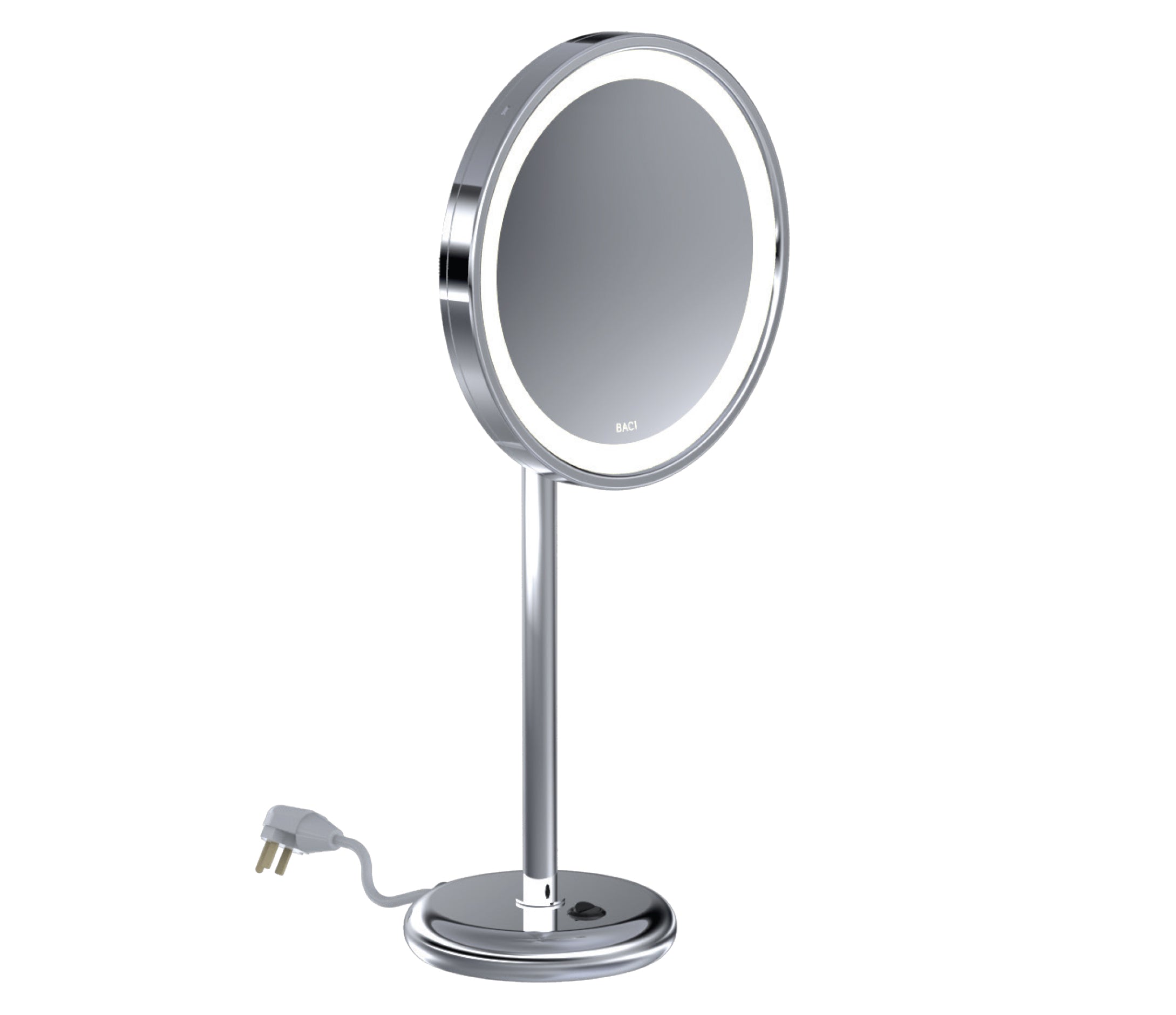 polished chrome mirror