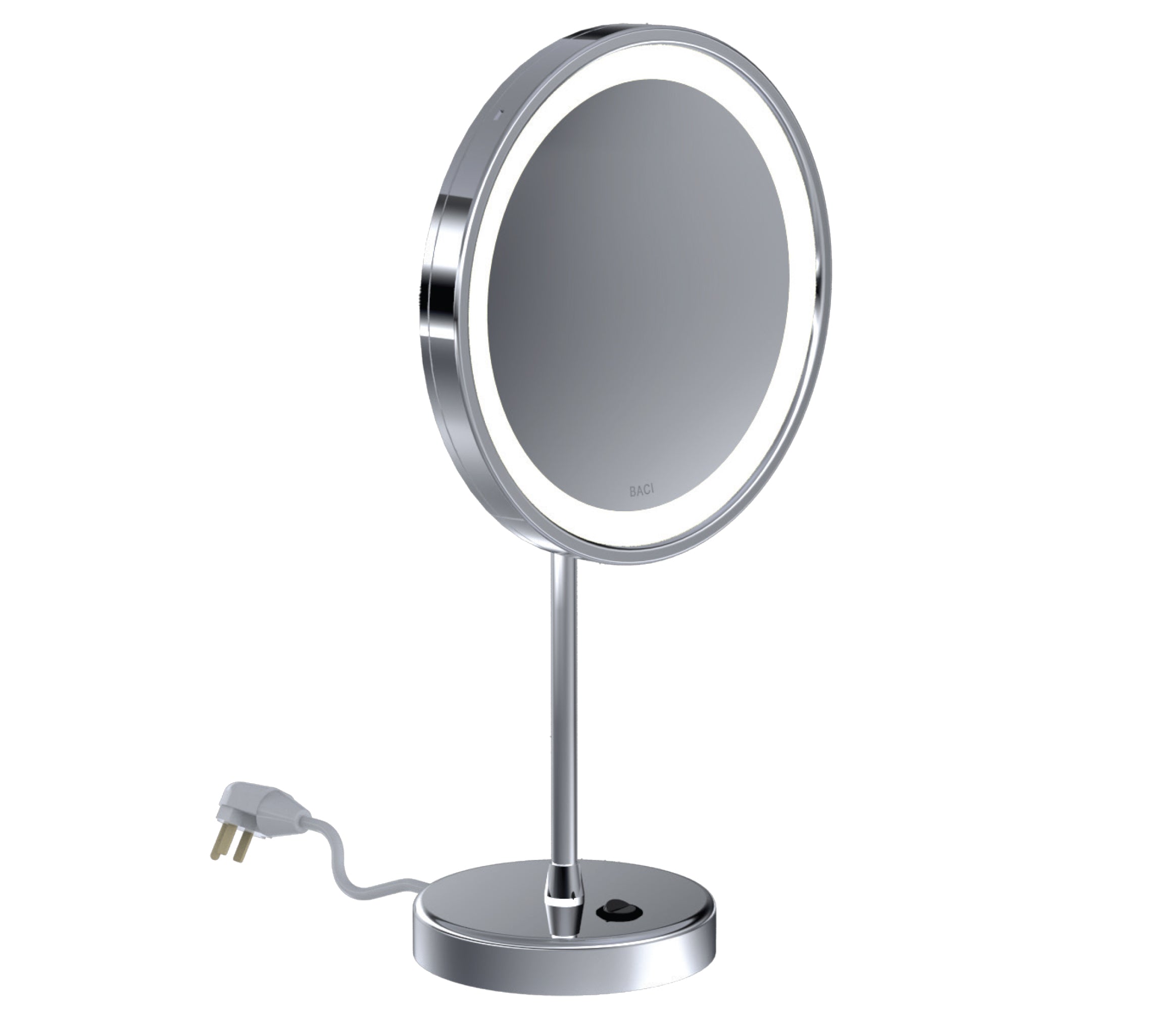 polished chrome mirror