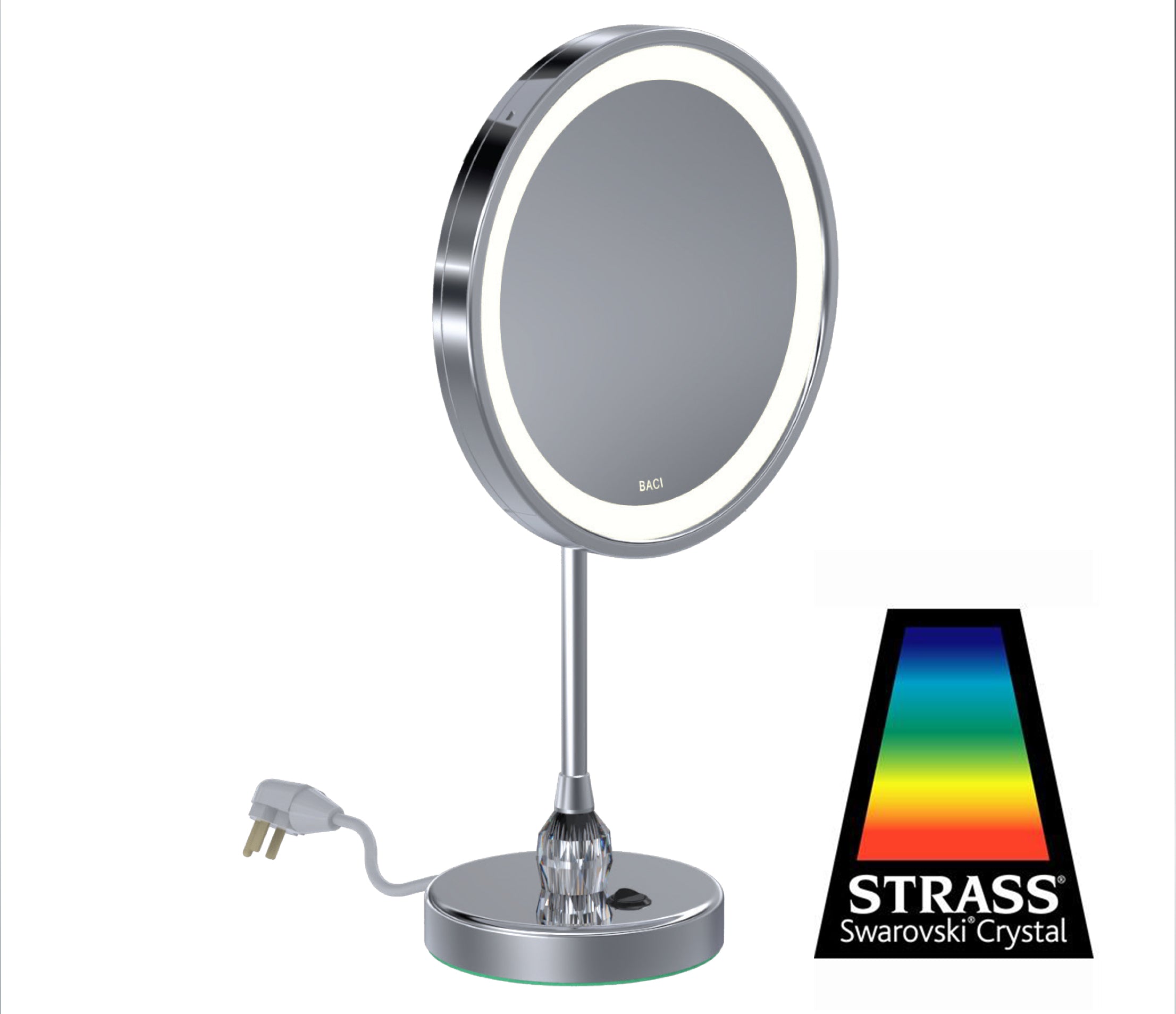 polished chrome mirror