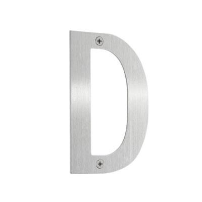 brushed stainless steel house letter