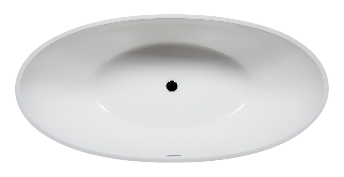 matte white freestanding bathtub