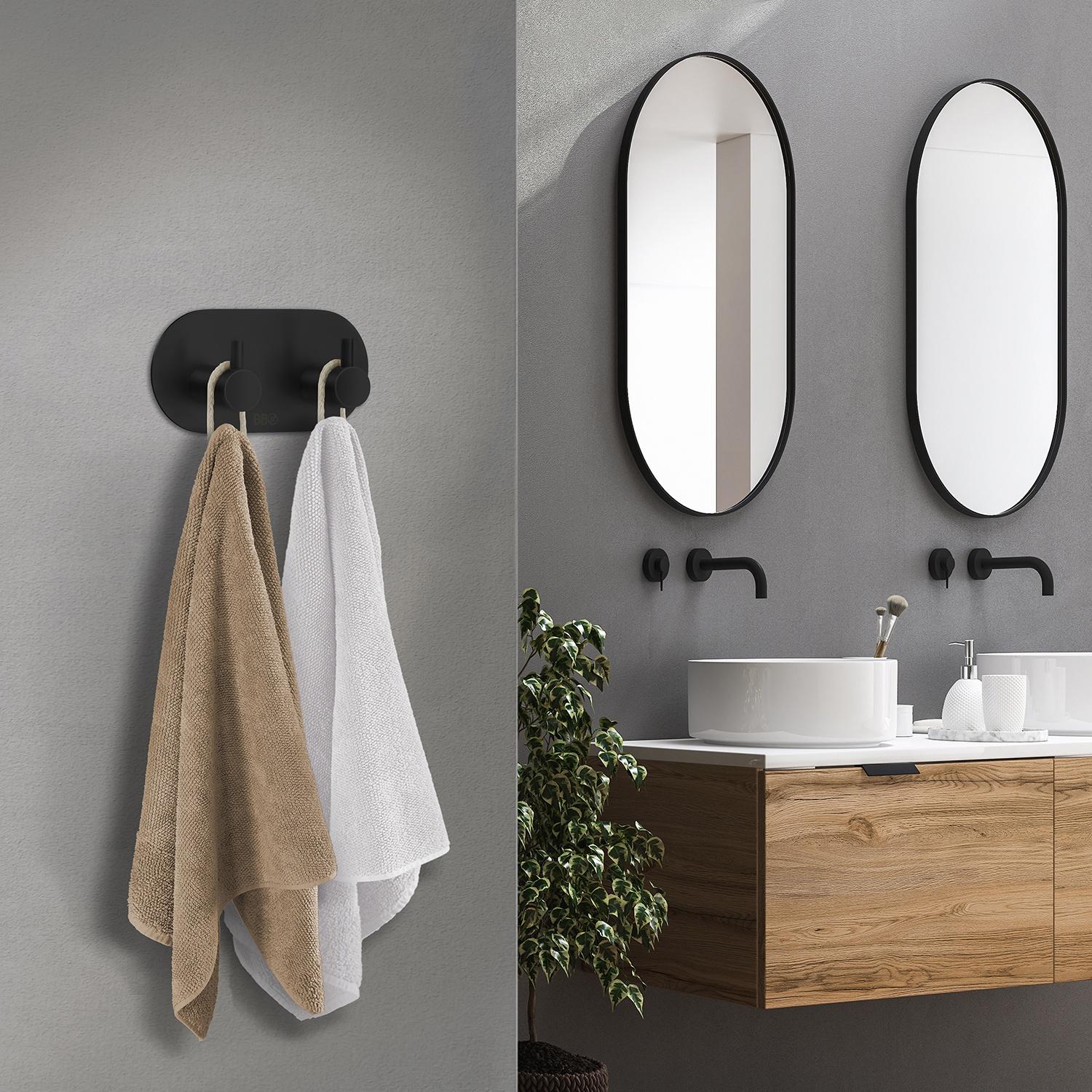 brushed stainless steel towel hook