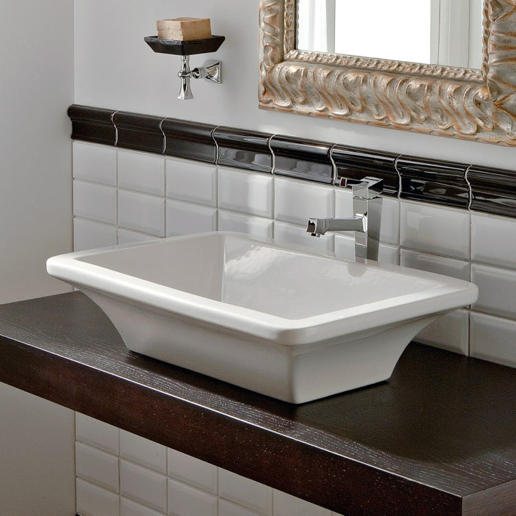 white bathroom sink