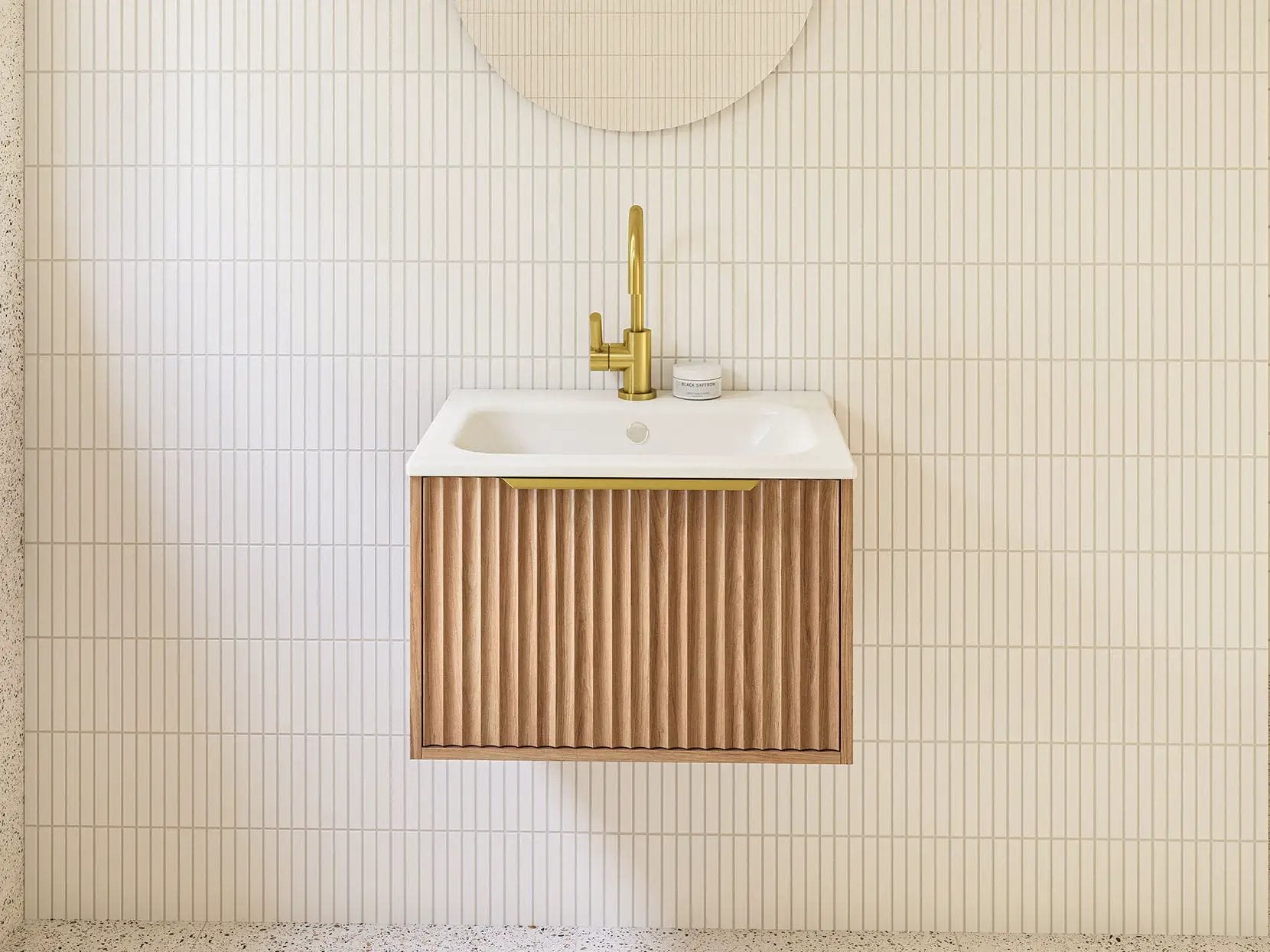 prime oak vanity