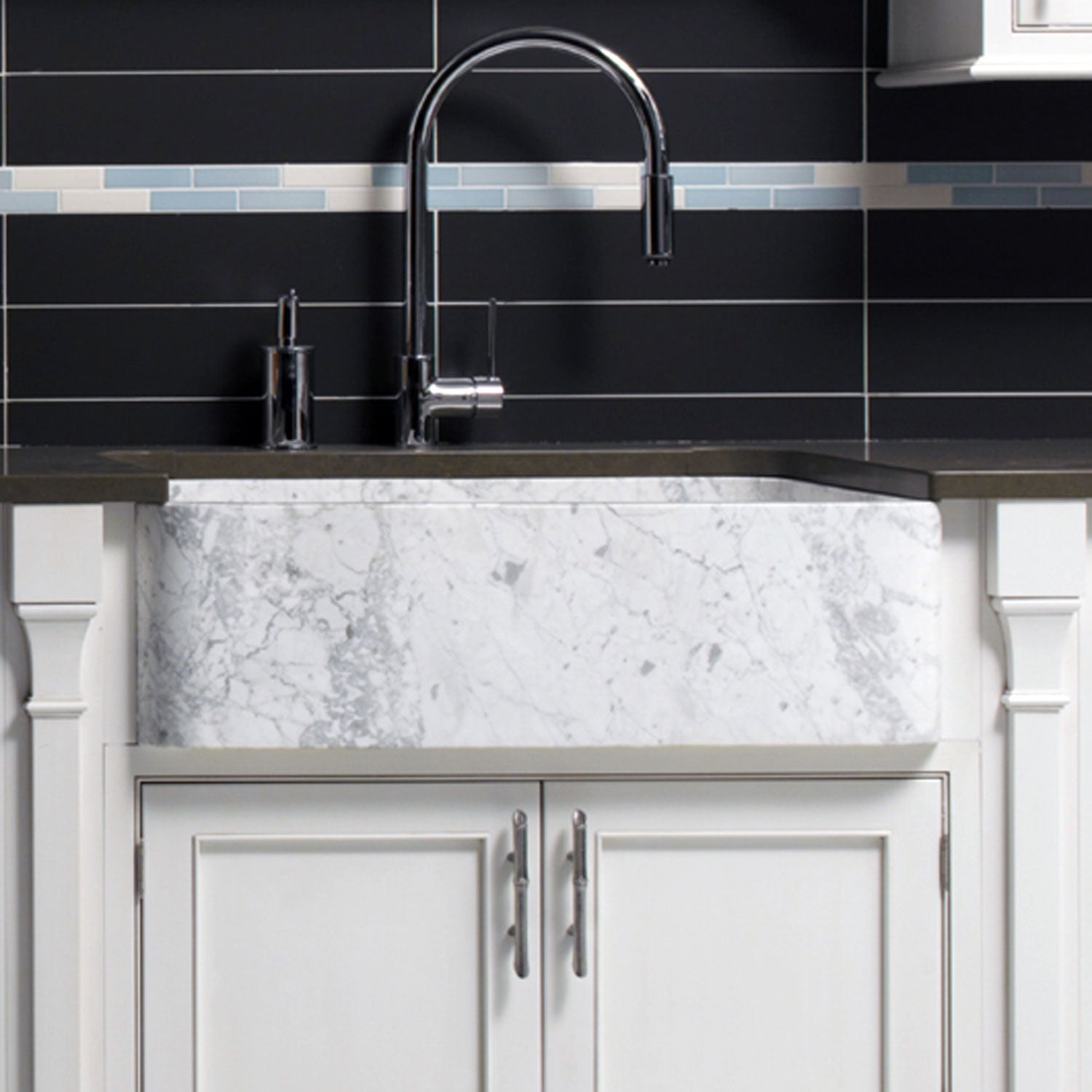 carara marble sink