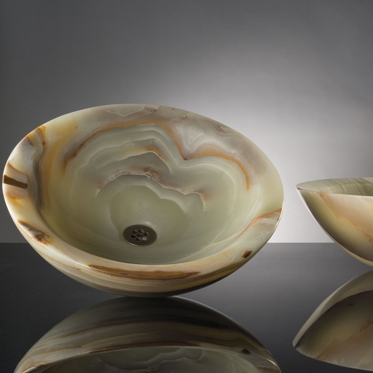 Stone Forest Beveled Round Vessel Sink