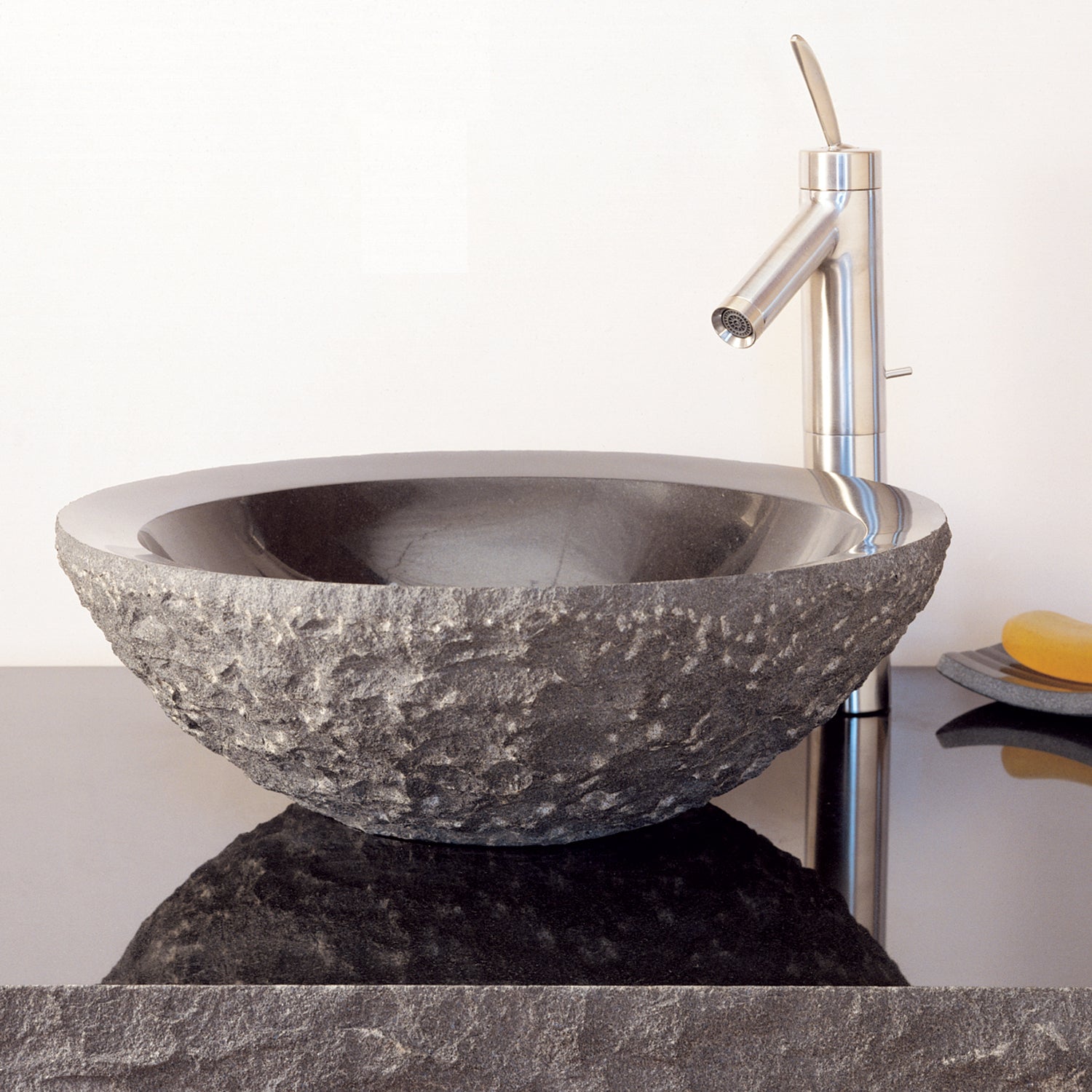 black granite sink