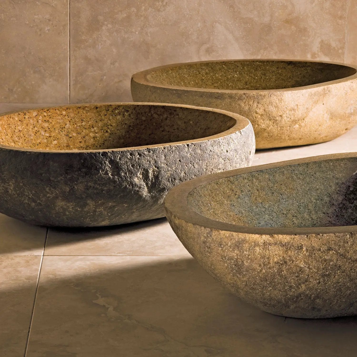 granite boulder sink