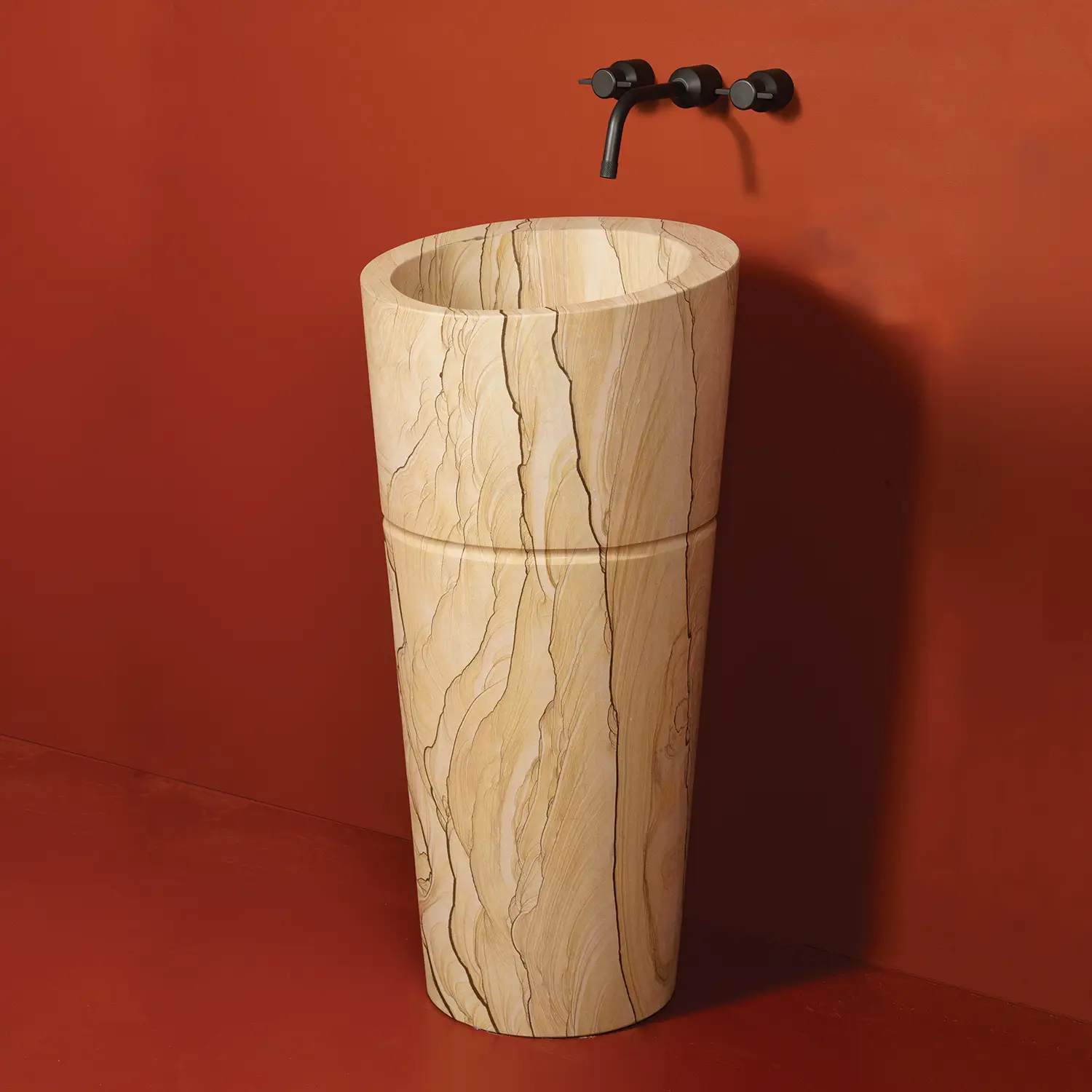 Stone Forest Veneto Pedestal Sink by Stone Forest