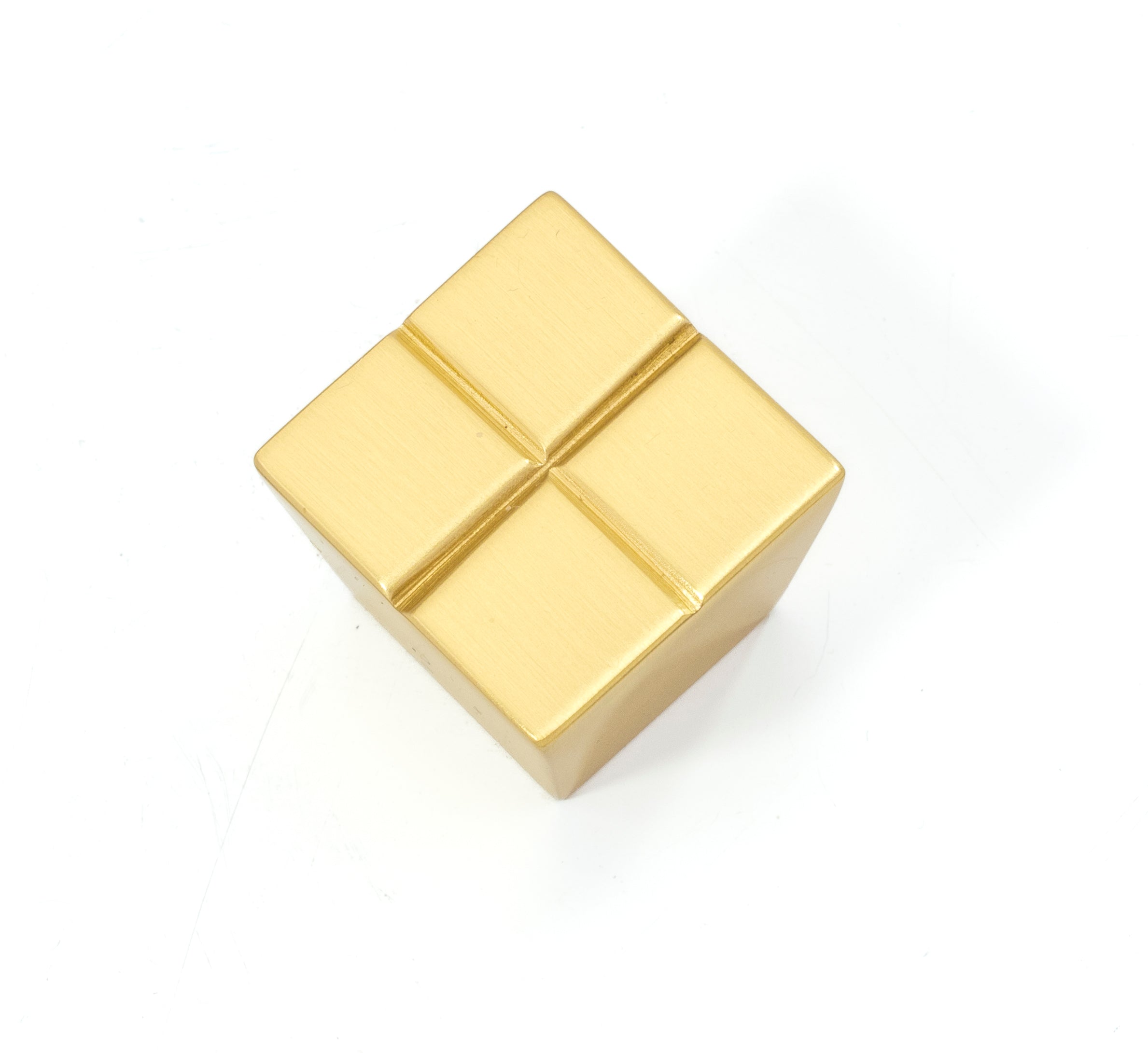 satin brass knob