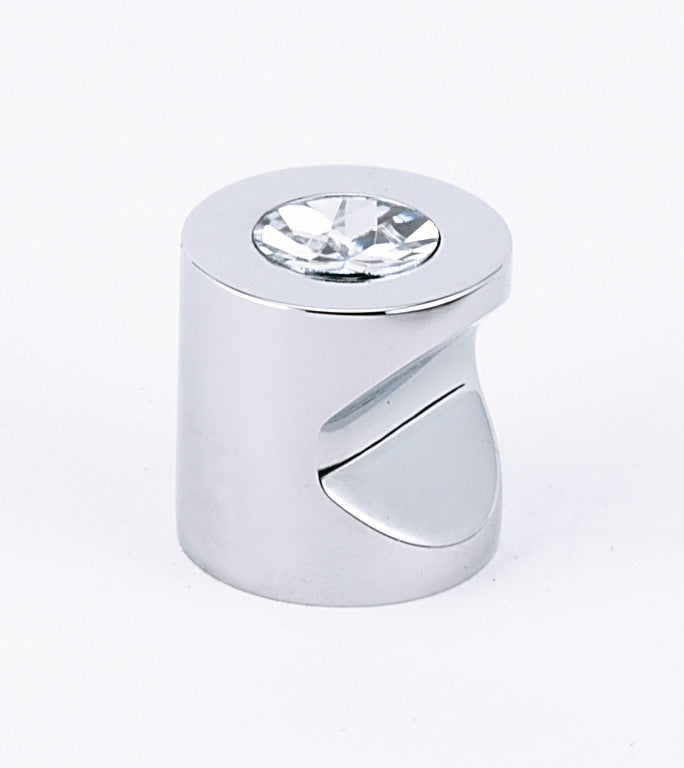 polished chrome knob