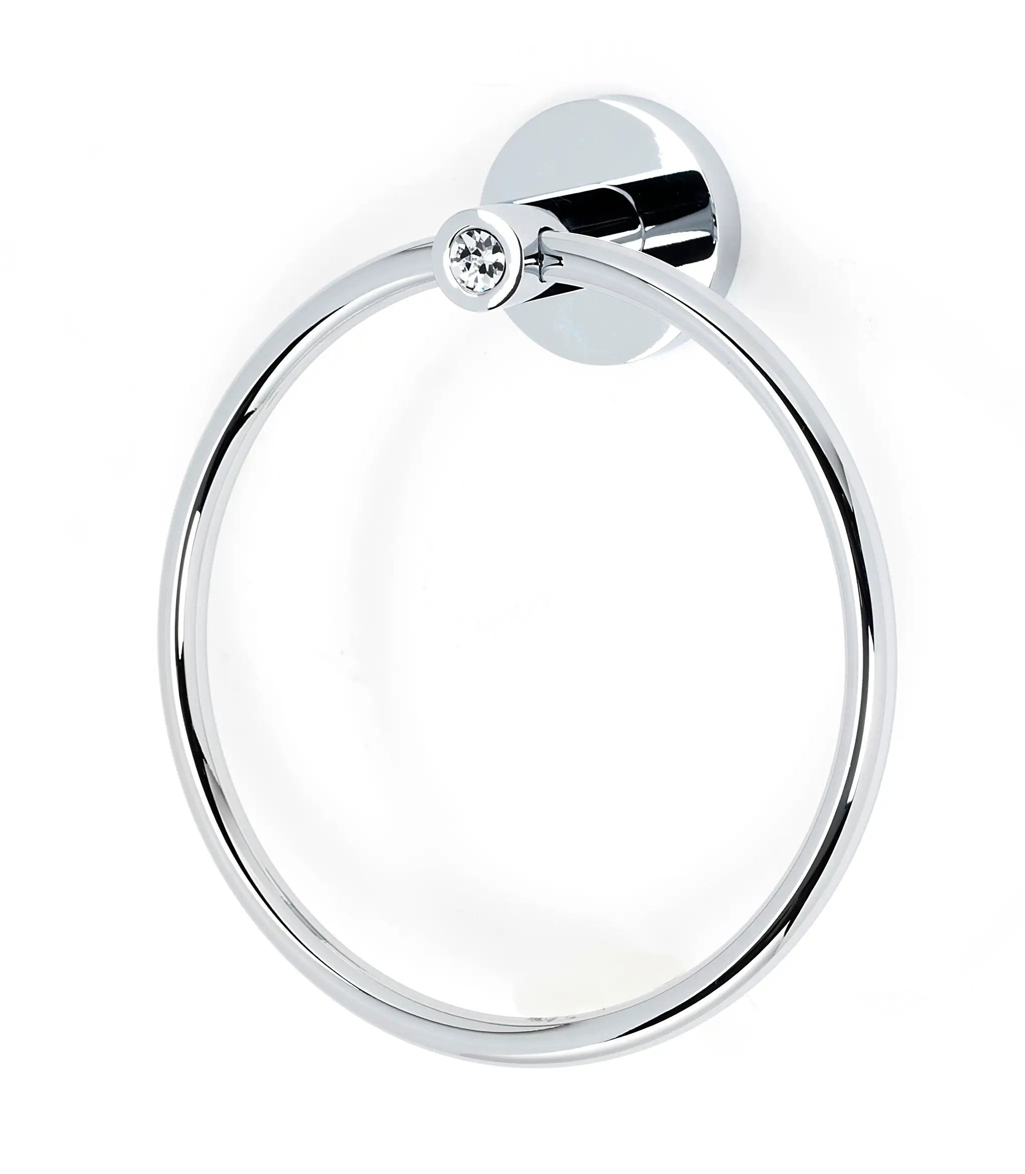 polished chrome towel ring