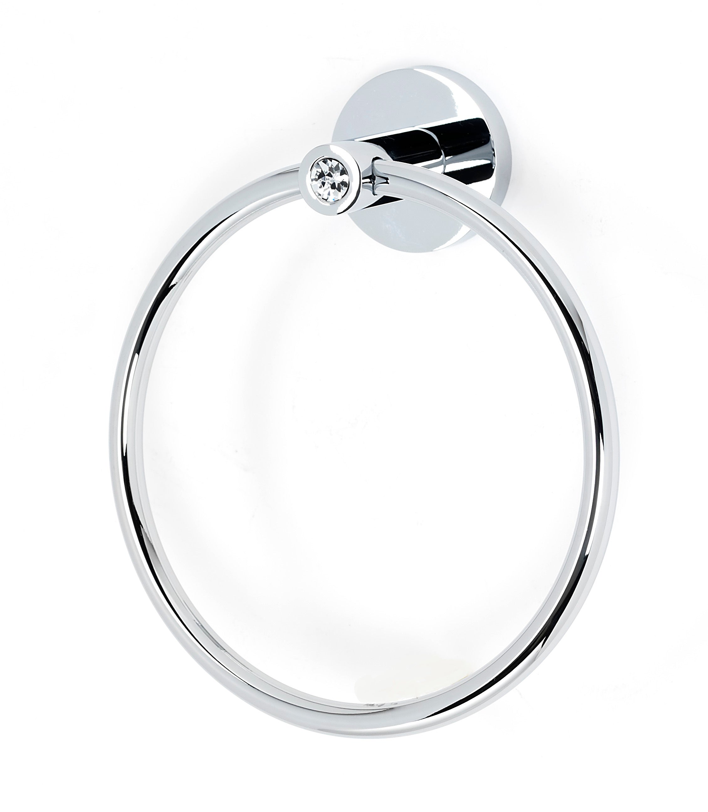 polished chrome towel ring