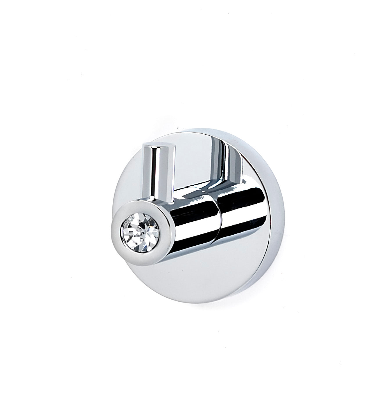 polished chrome robe hook