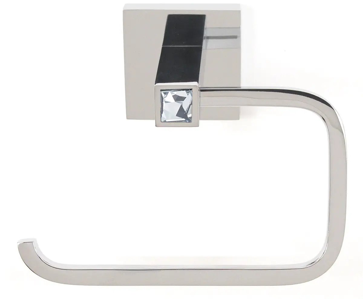 polished chrome tissue holder