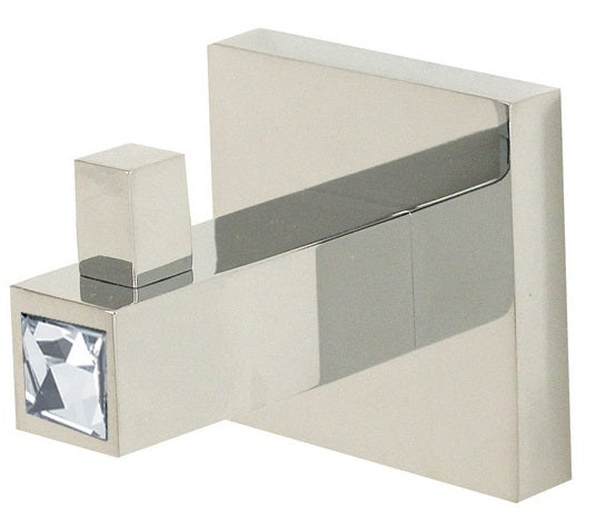 polished chrome robe hook