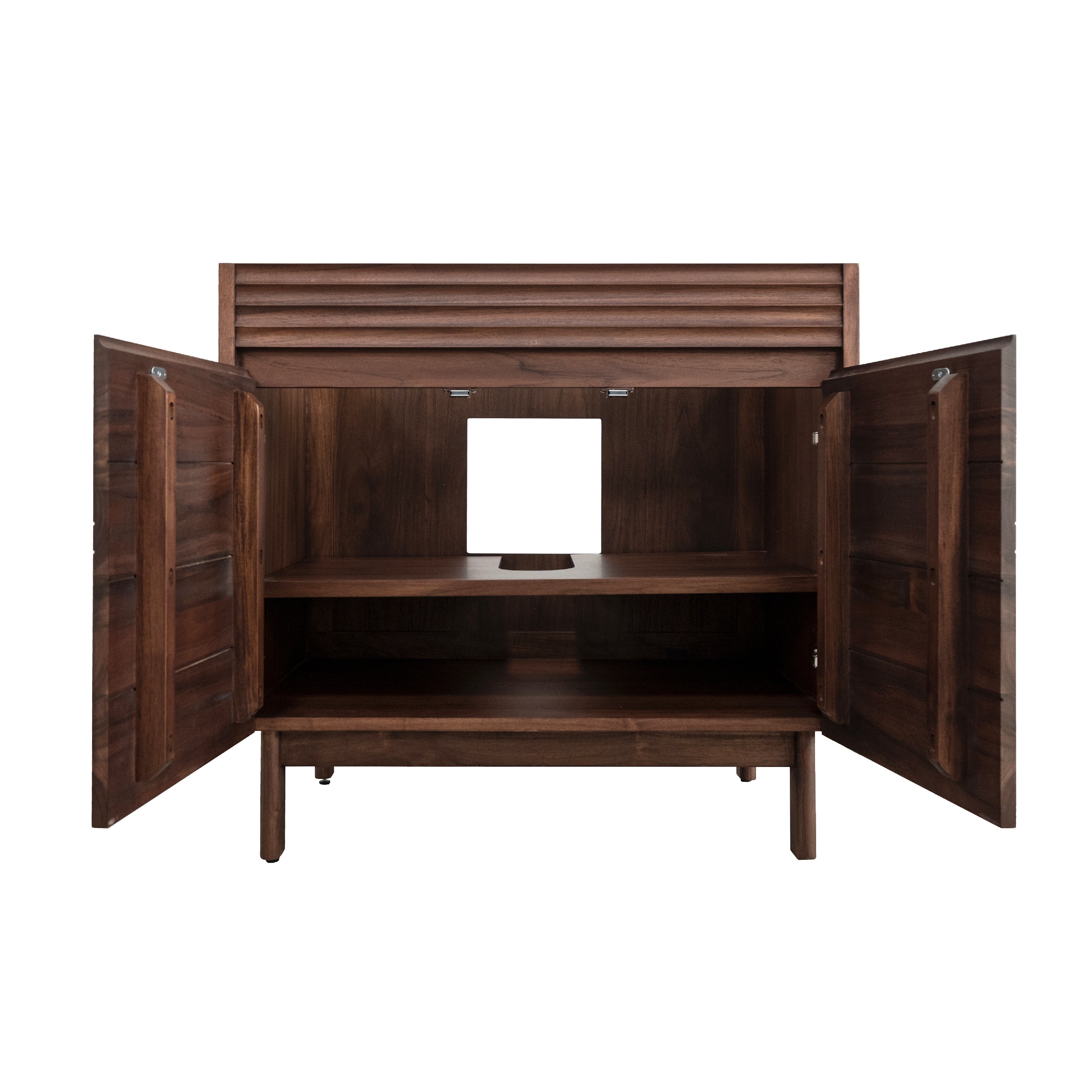 coffee teak vanity base
